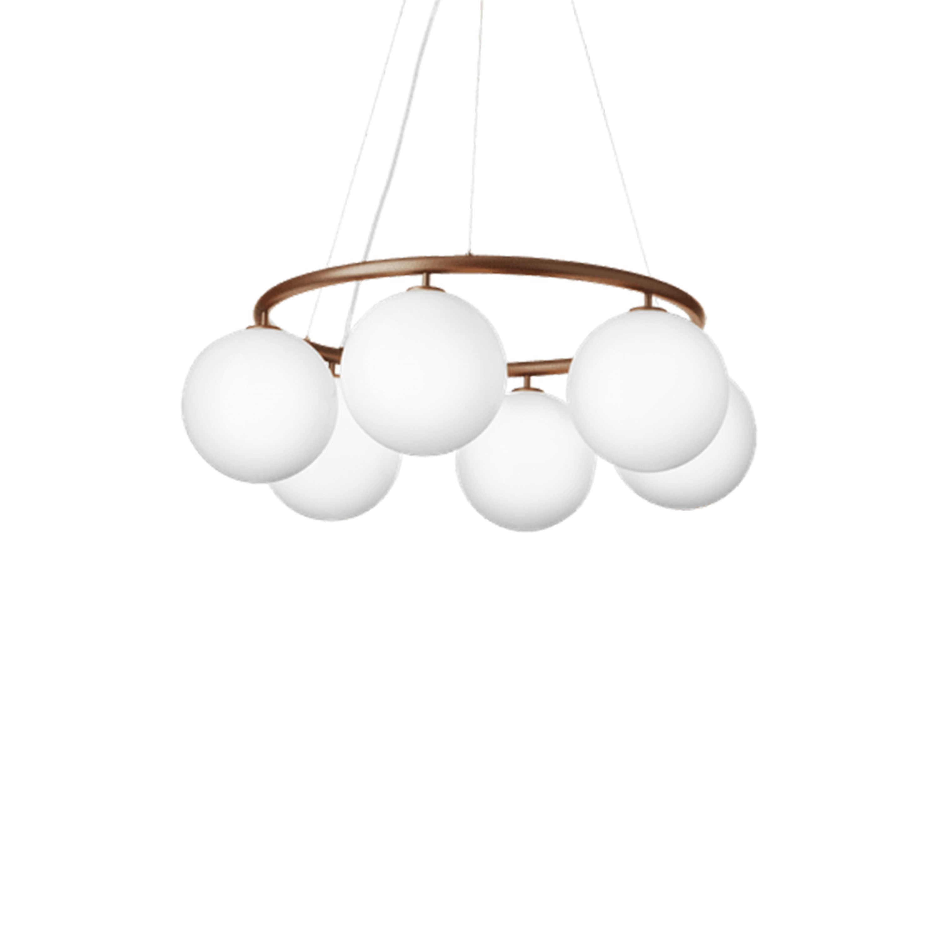 Miira 6 Circular Taklampa Dark Bronze/Opal Ø80