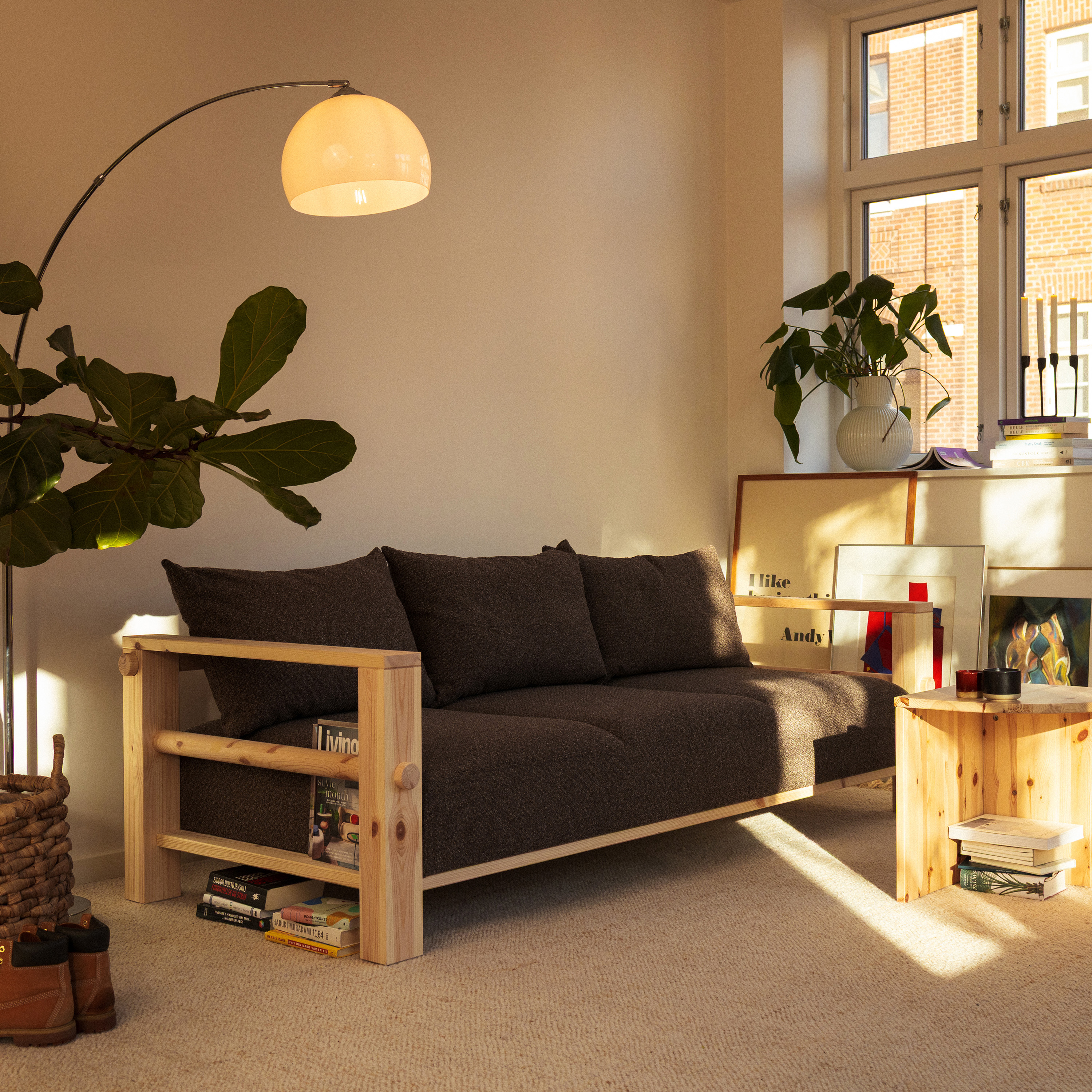 Karup Design Bare Bäddsoffa Raw/Mellow Brown