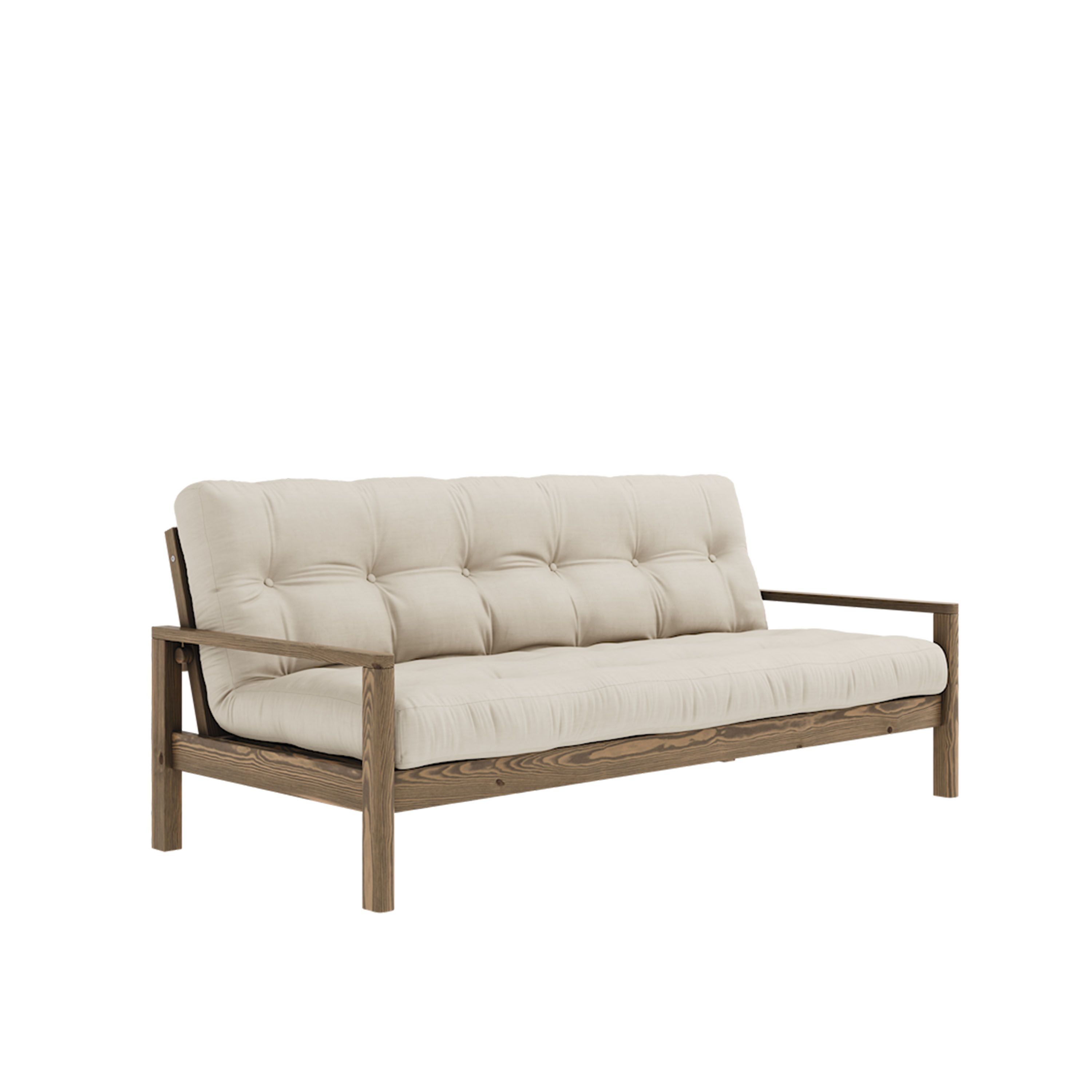 Knob Vuodesohva Ruskea/Beige 190cm