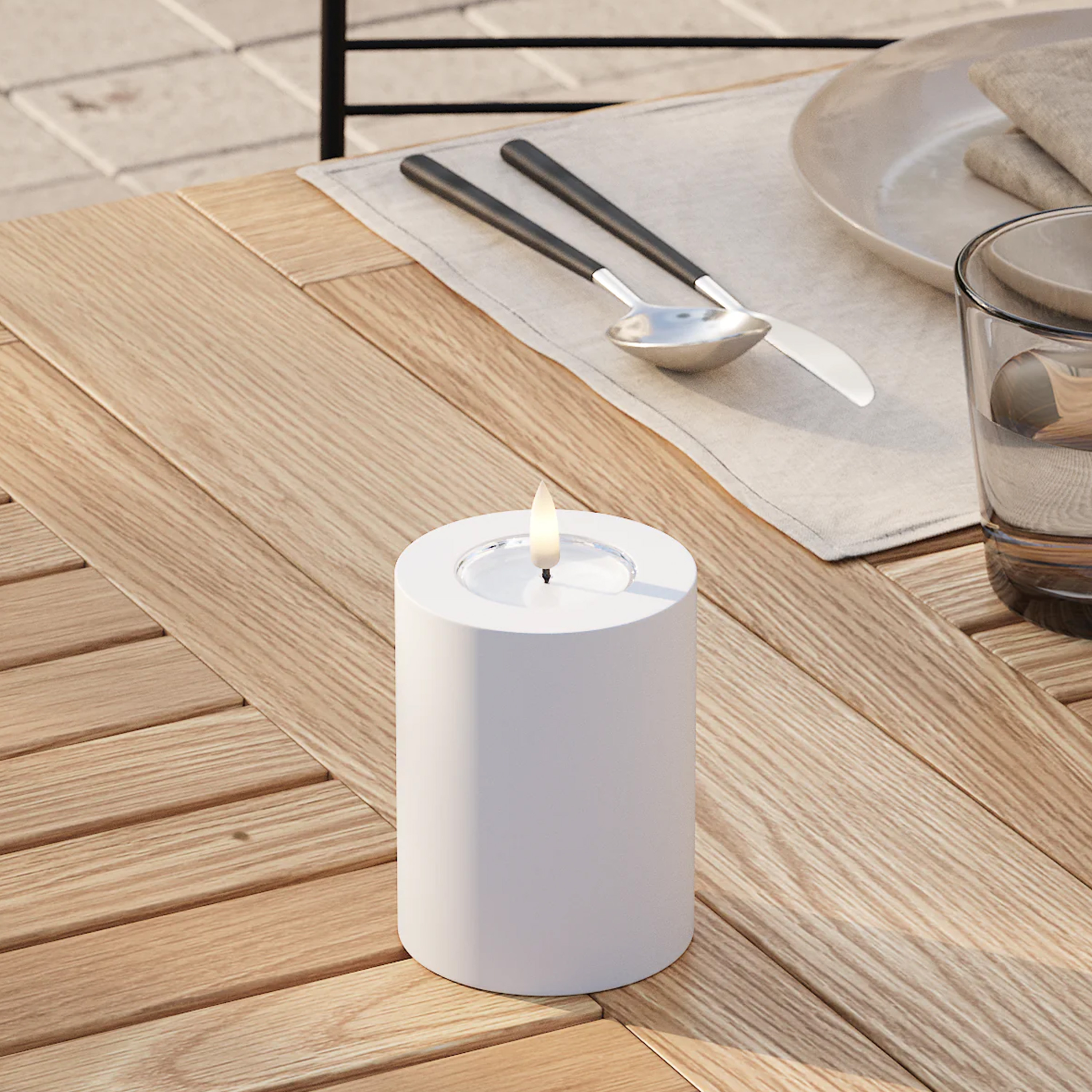 Deluxe Homeart LED Blokklys Utendørs Hvit 7x10