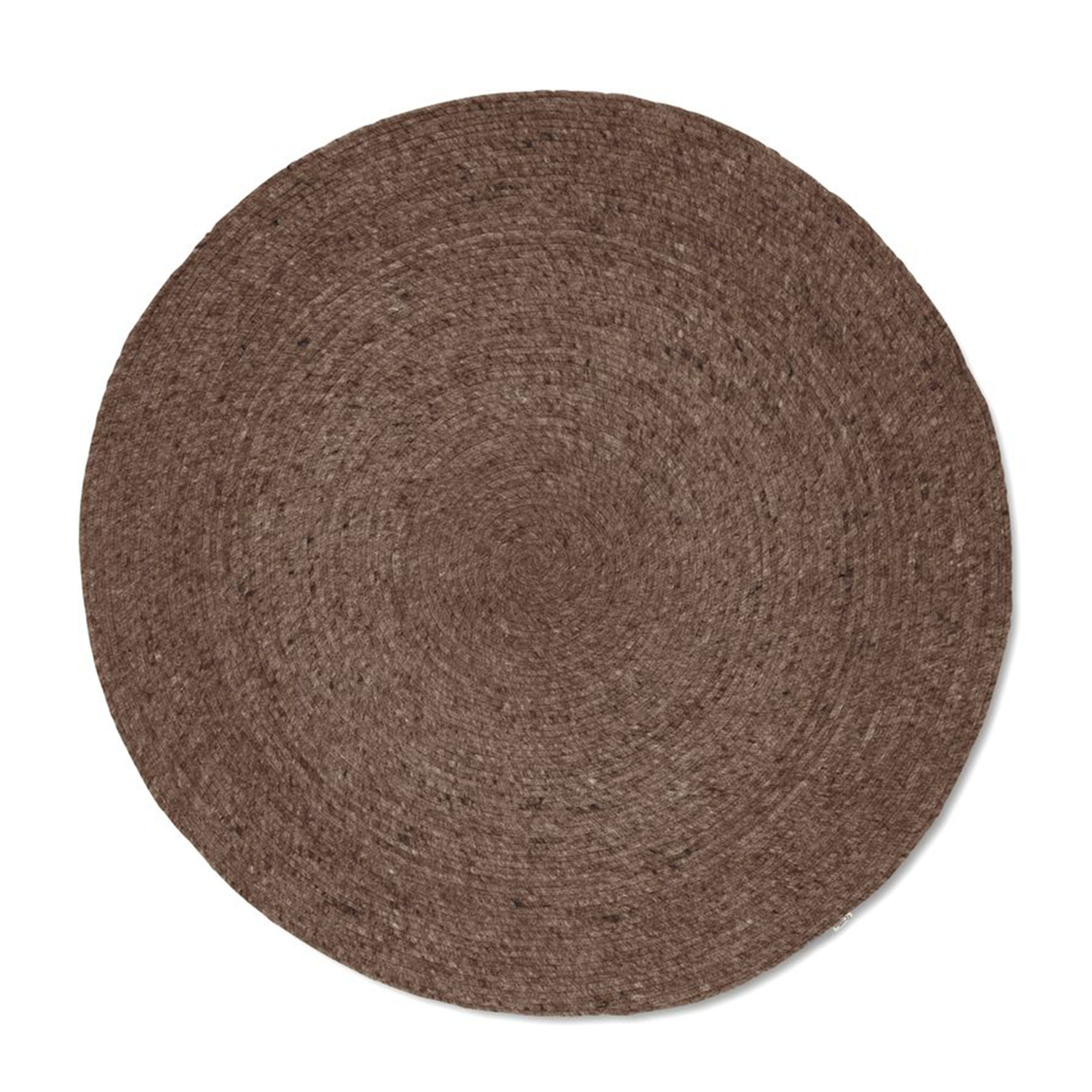 Merino Rundt Ullteppe Brun 240