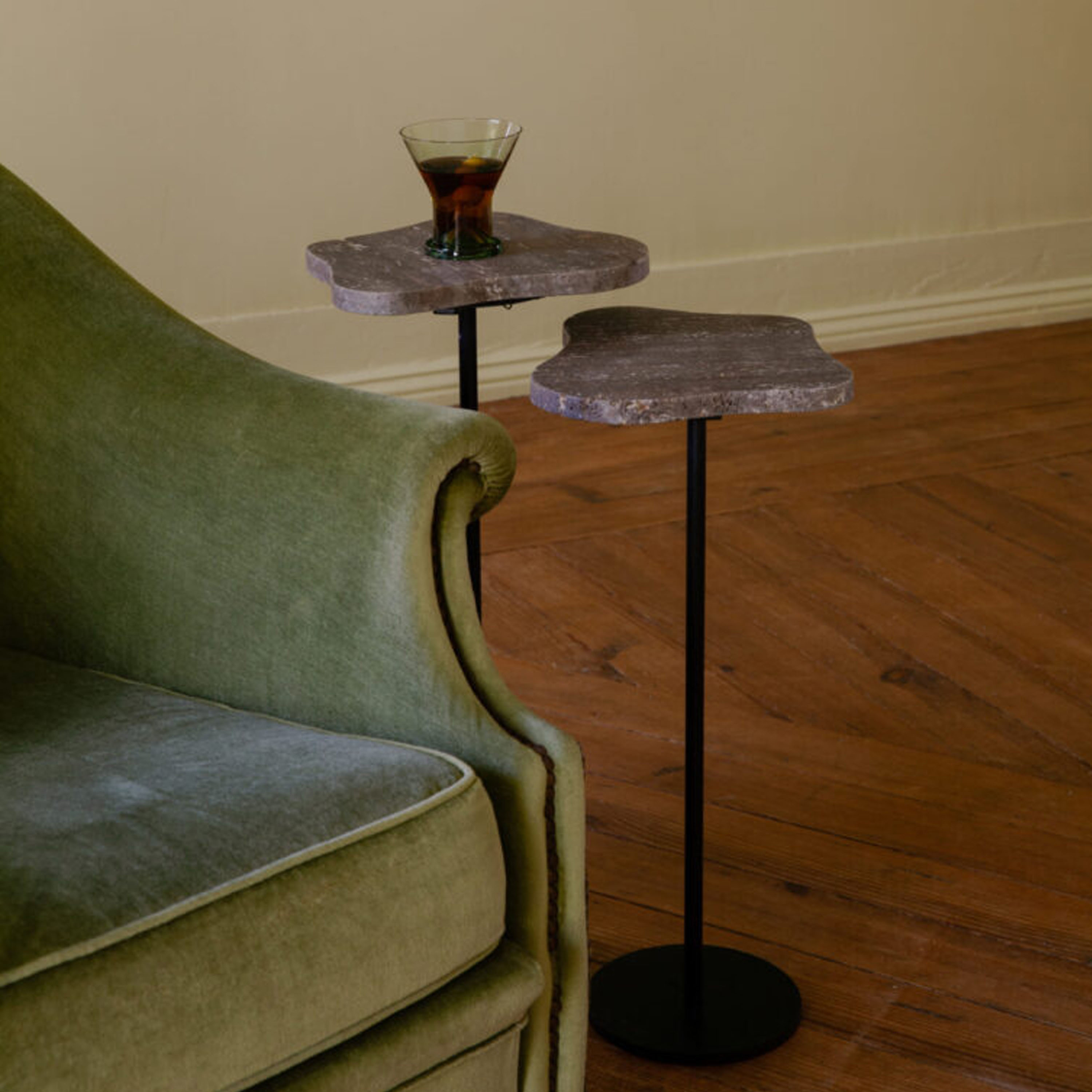 Olsson &amp; Jensen Milo Titanium satsbord travertin 2-pakning