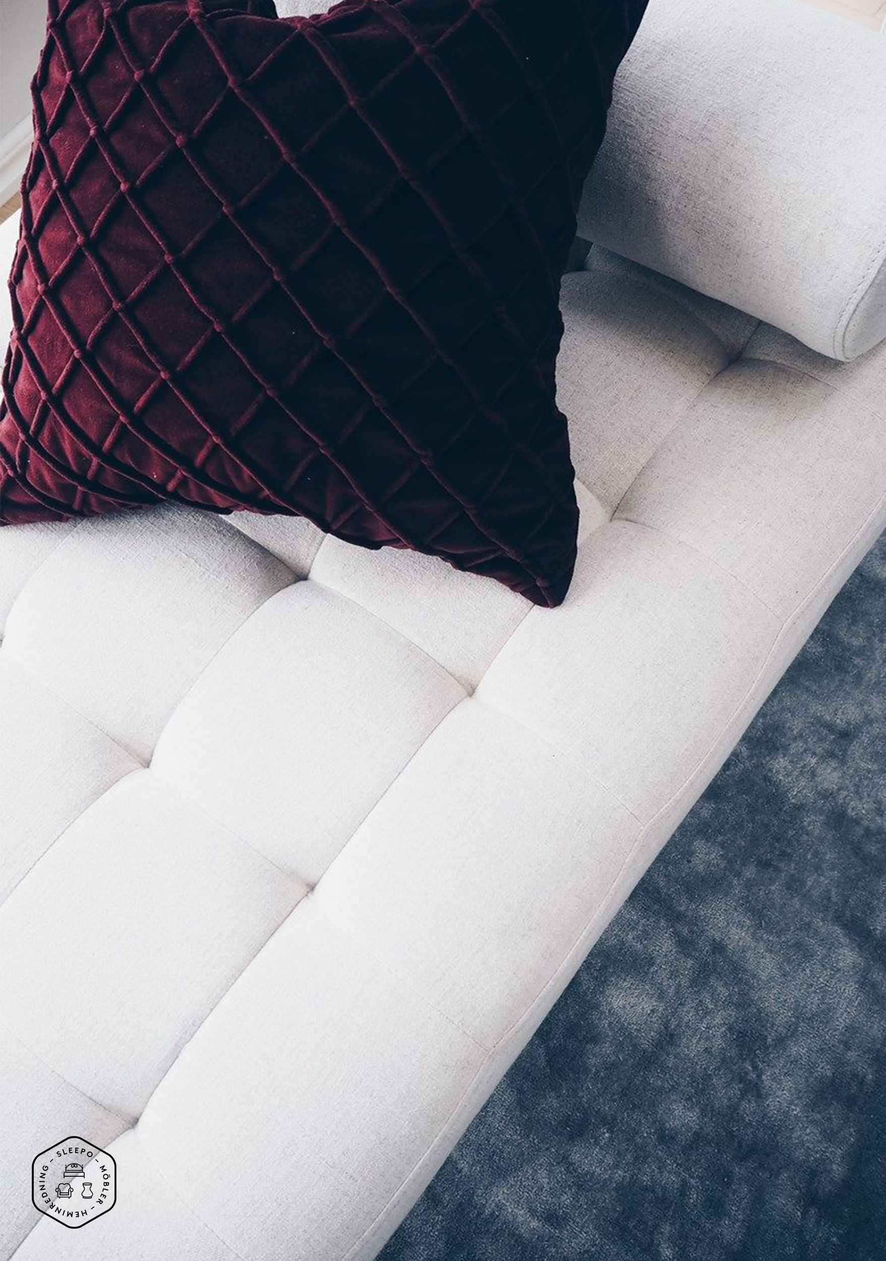 Chhatwal &amp; Jonsson Deva Tyynynpäällinen Sametti Rubiini 50x50