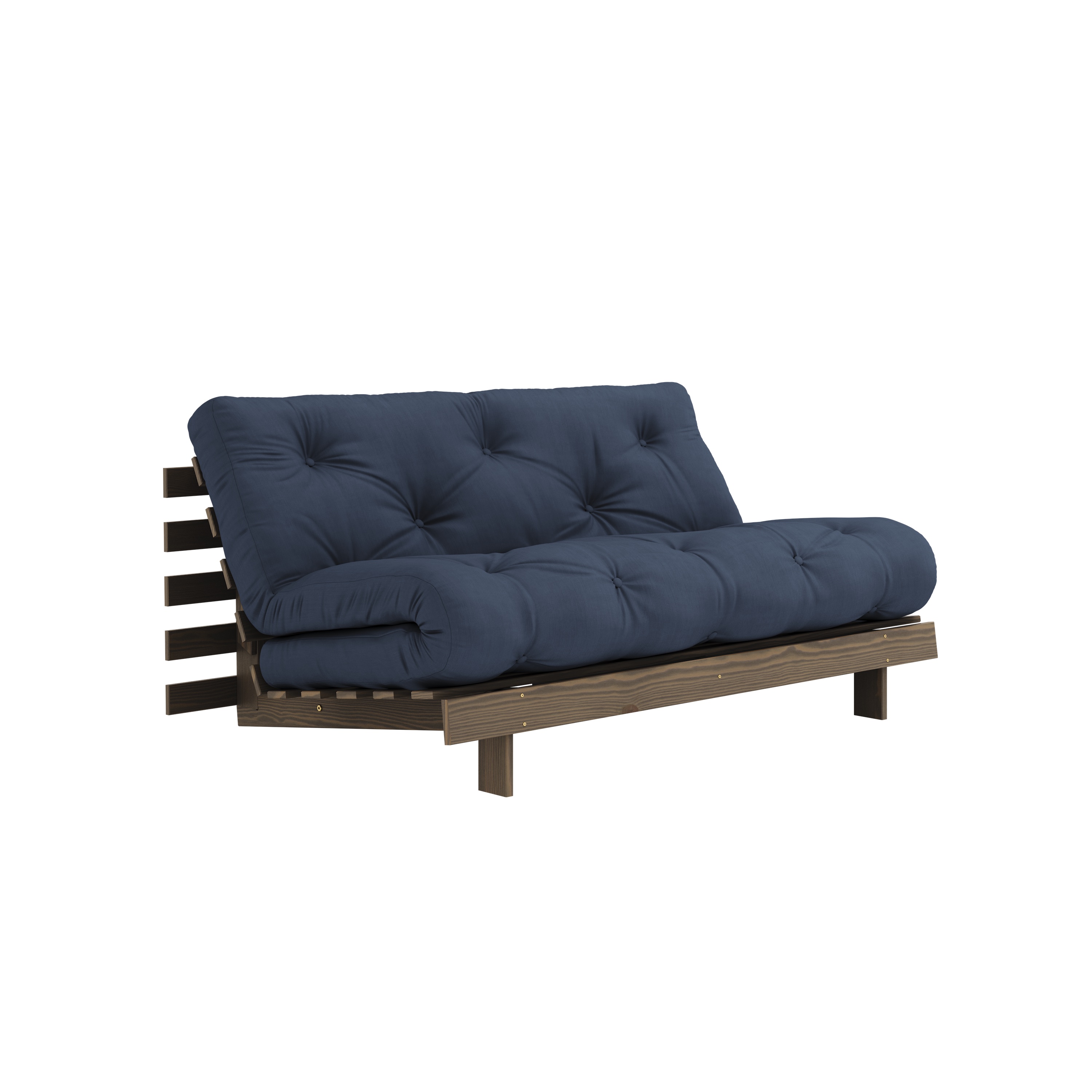 Karup Design - Roots Schlafsofa Braun/Navy 160cm - Blau