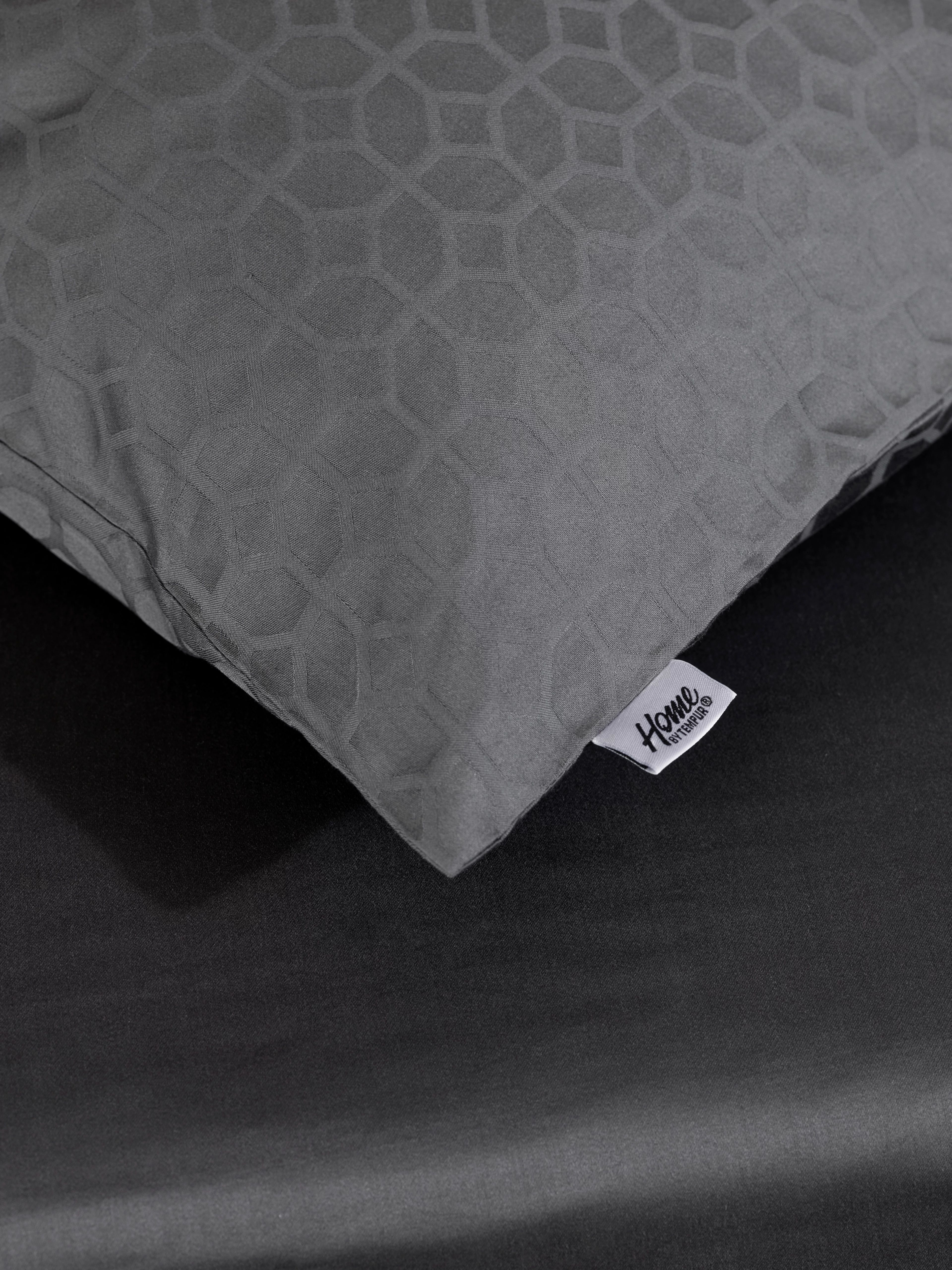 Tempur Satin Luxe Jacquard Örngott Antracit 50x60