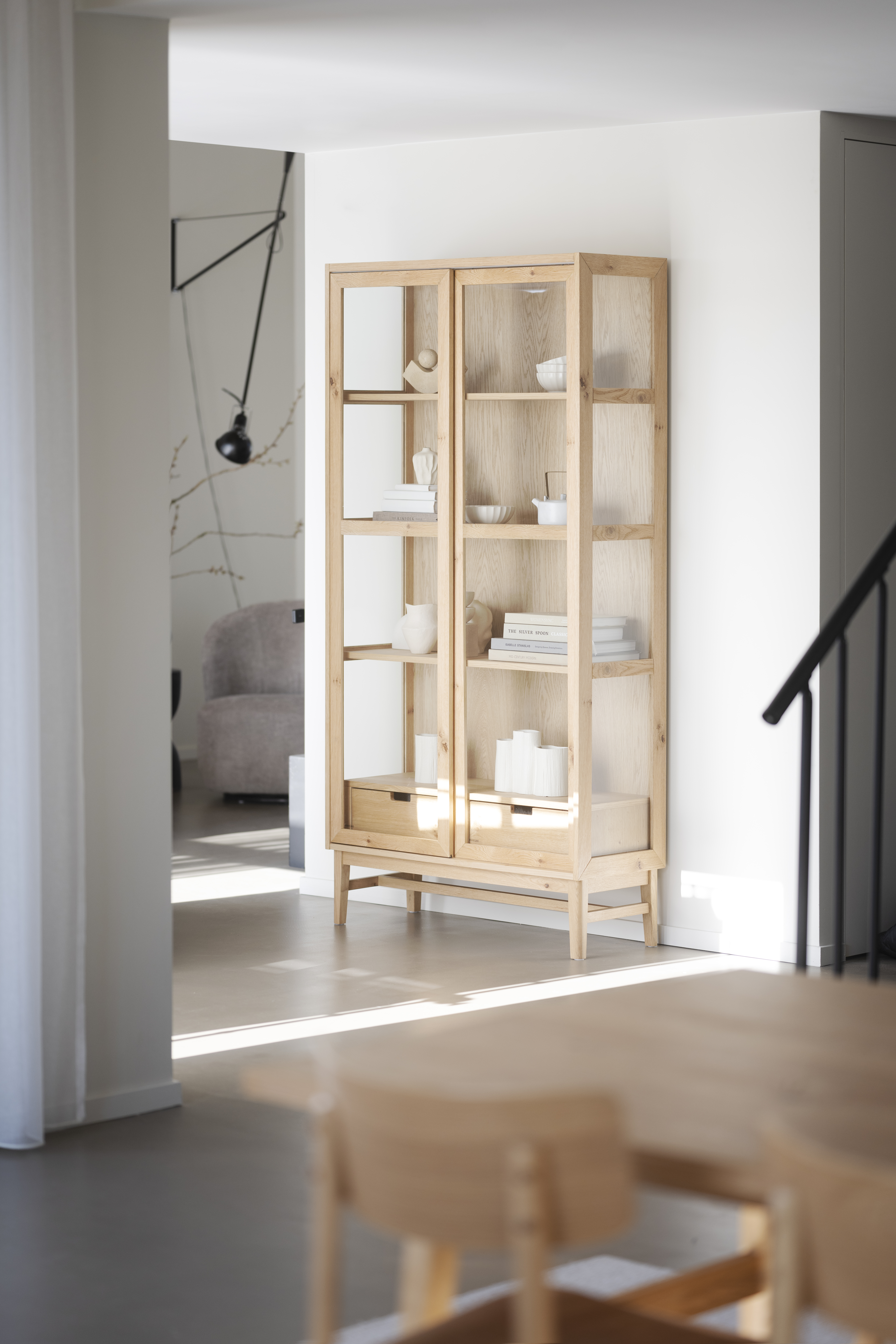 Rowico Home Hazelton Vitrinskåp Ek 203cm