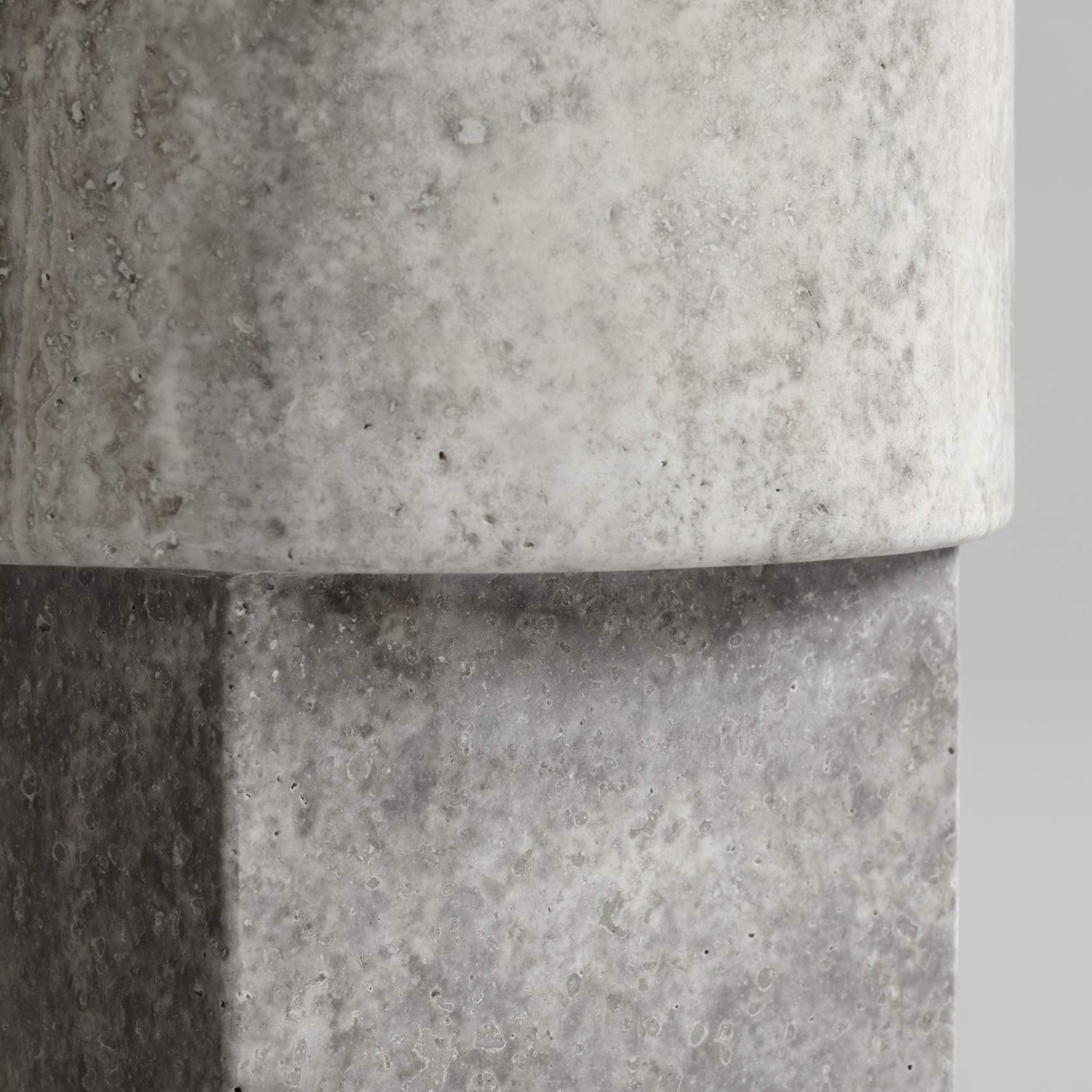 101 Copenhagen Column Pöytä Silver Travertine