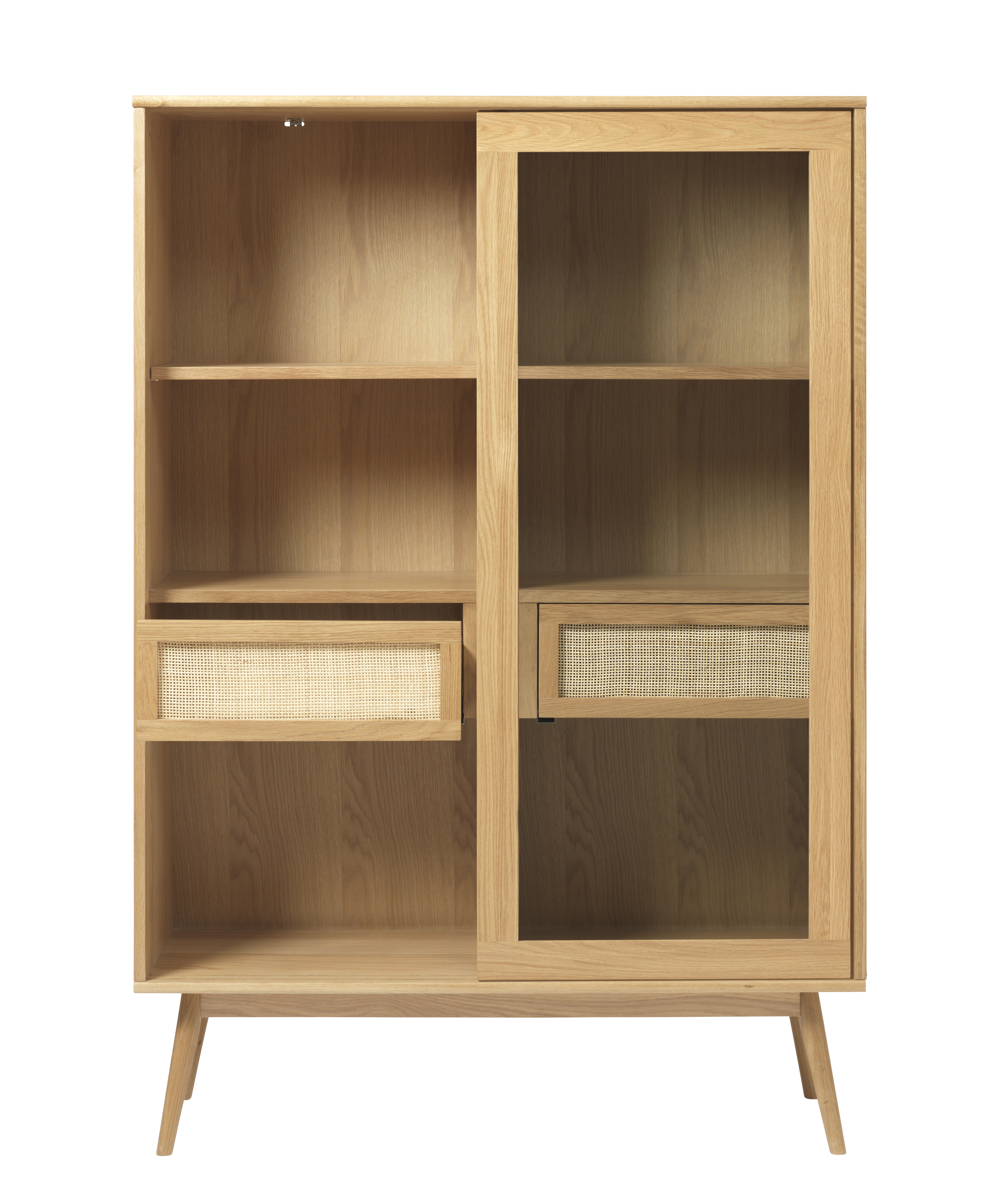 Nordic Home Sofia Vitriinikaappi Natural Oak 160cm