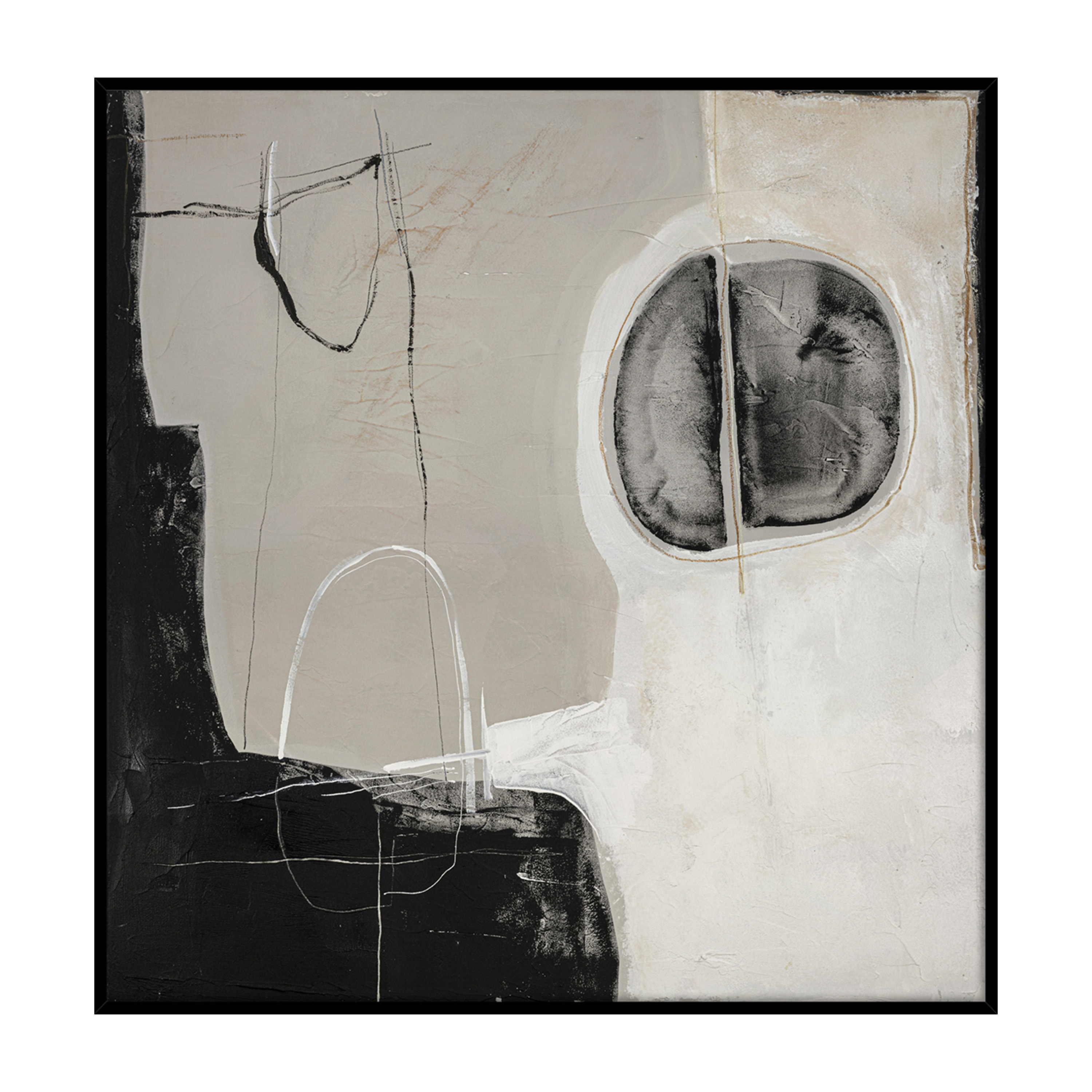 Ensemble Black Frame Tavla 100x100