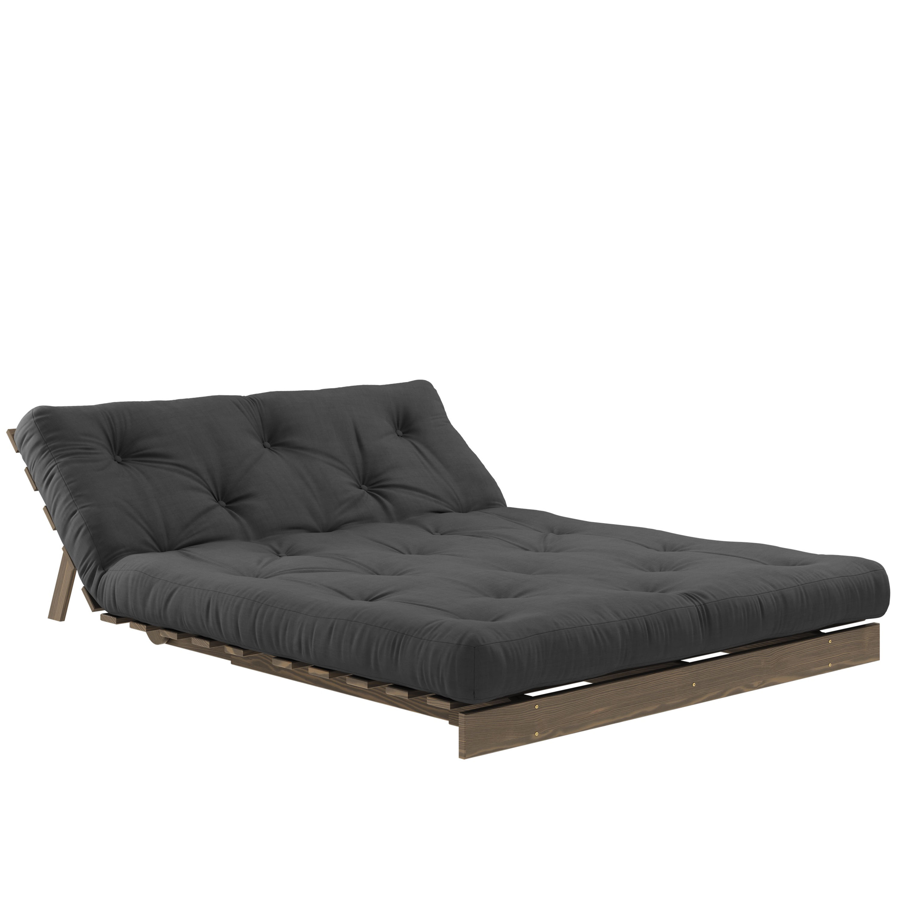 Karup Design Roots Sofa Bed Brown/Dark Grey 140cm