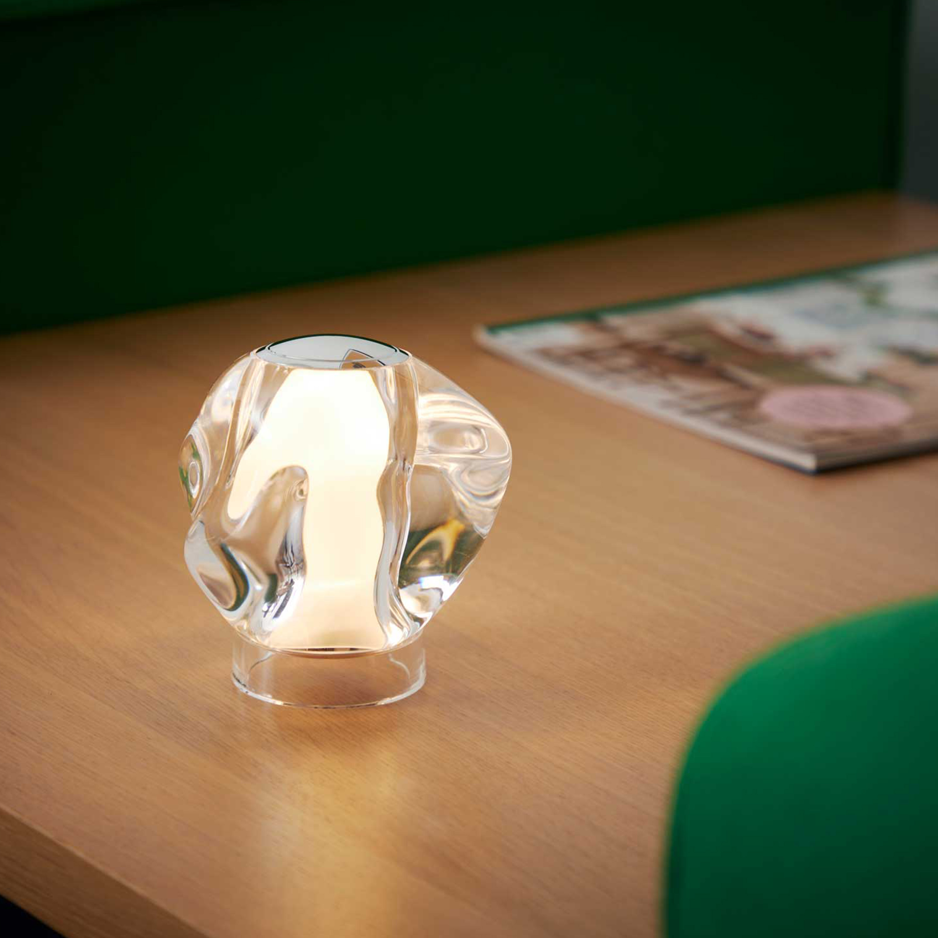 LOOM Design Ice Ball Portabel Bordlampe Chrome