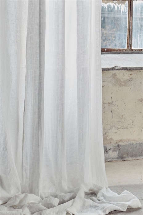 Lovely Linen - Lovely Gardinlängd Linne Offwhite 140x280cm - Vit