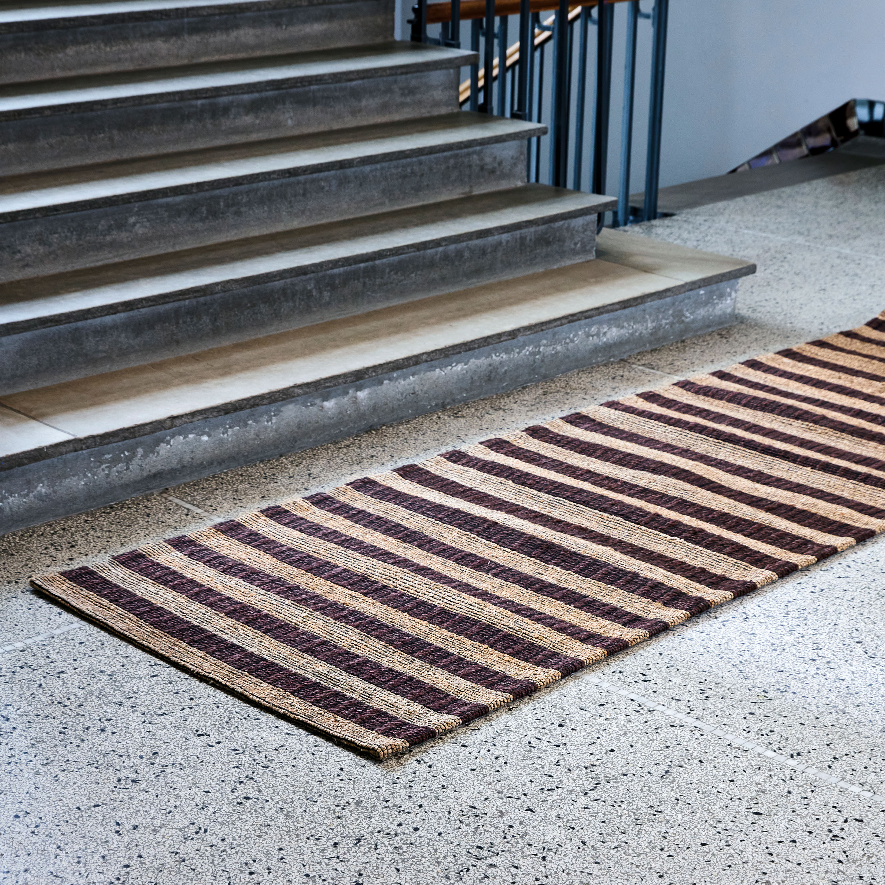 House Doctor Block Jutematta Brown/Natural 300x90