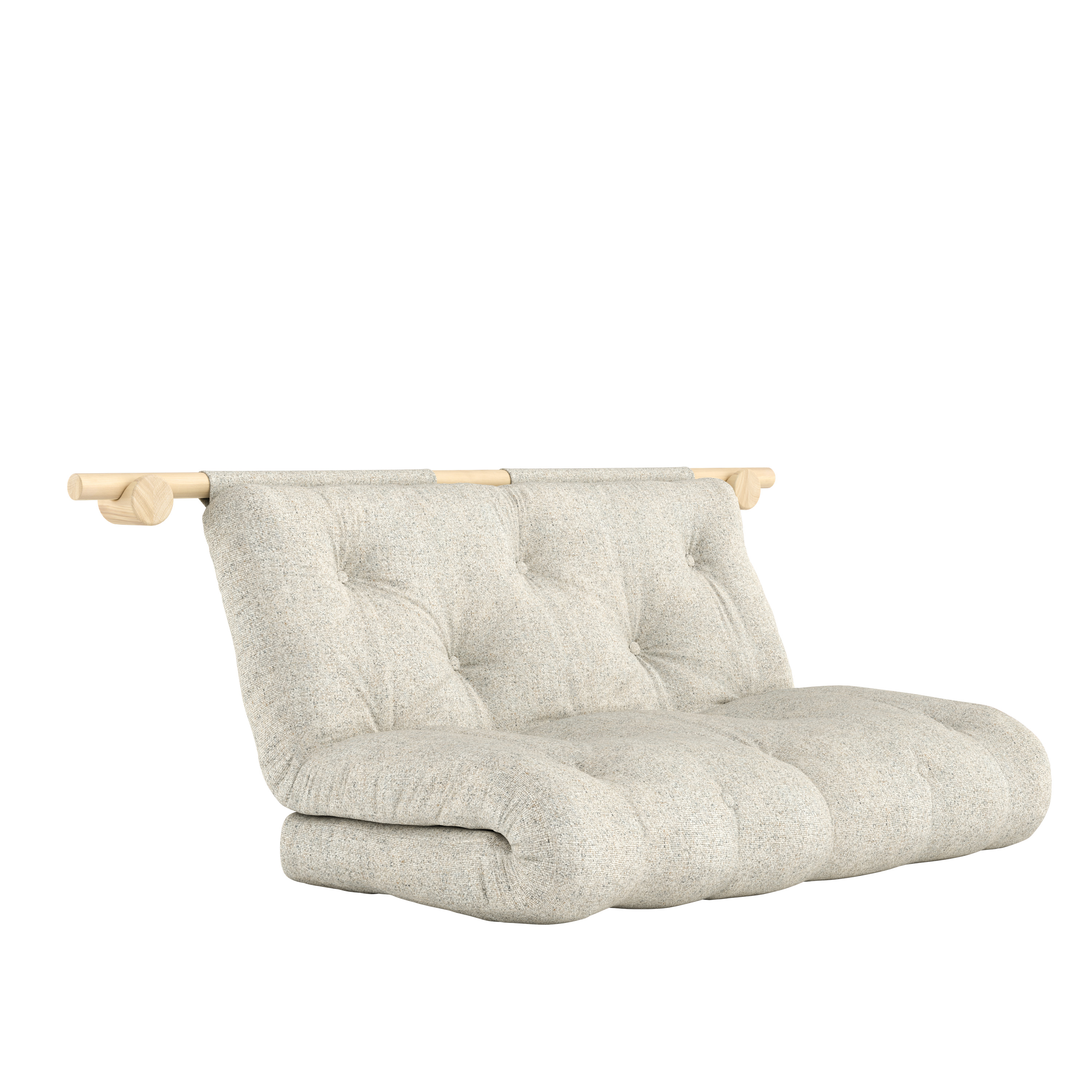 Karup Design Hooked Bäddsoffa Raw Soft Chalk 135x200