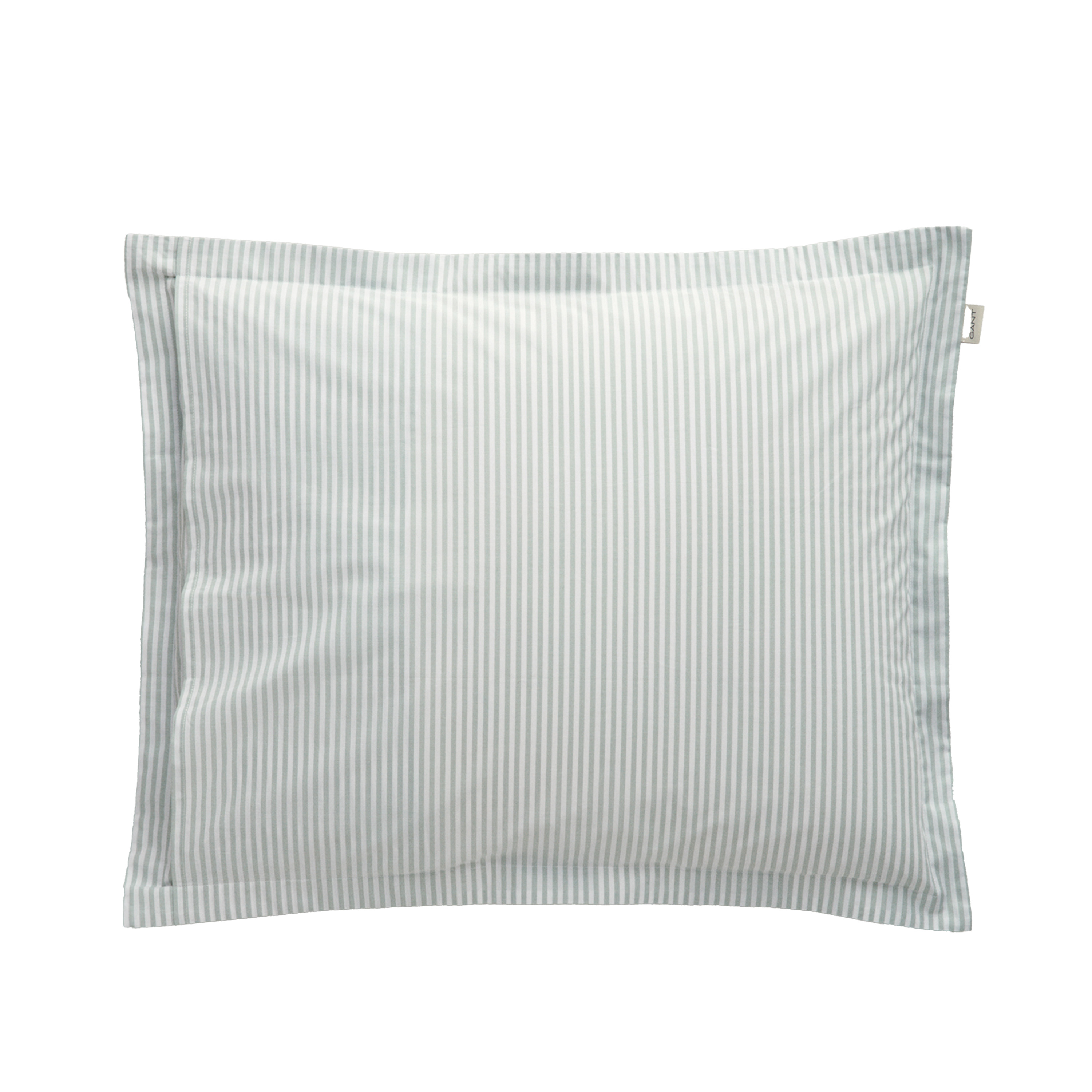 GANT Home Percale Stripe Putetrekk Clay Green 50x60