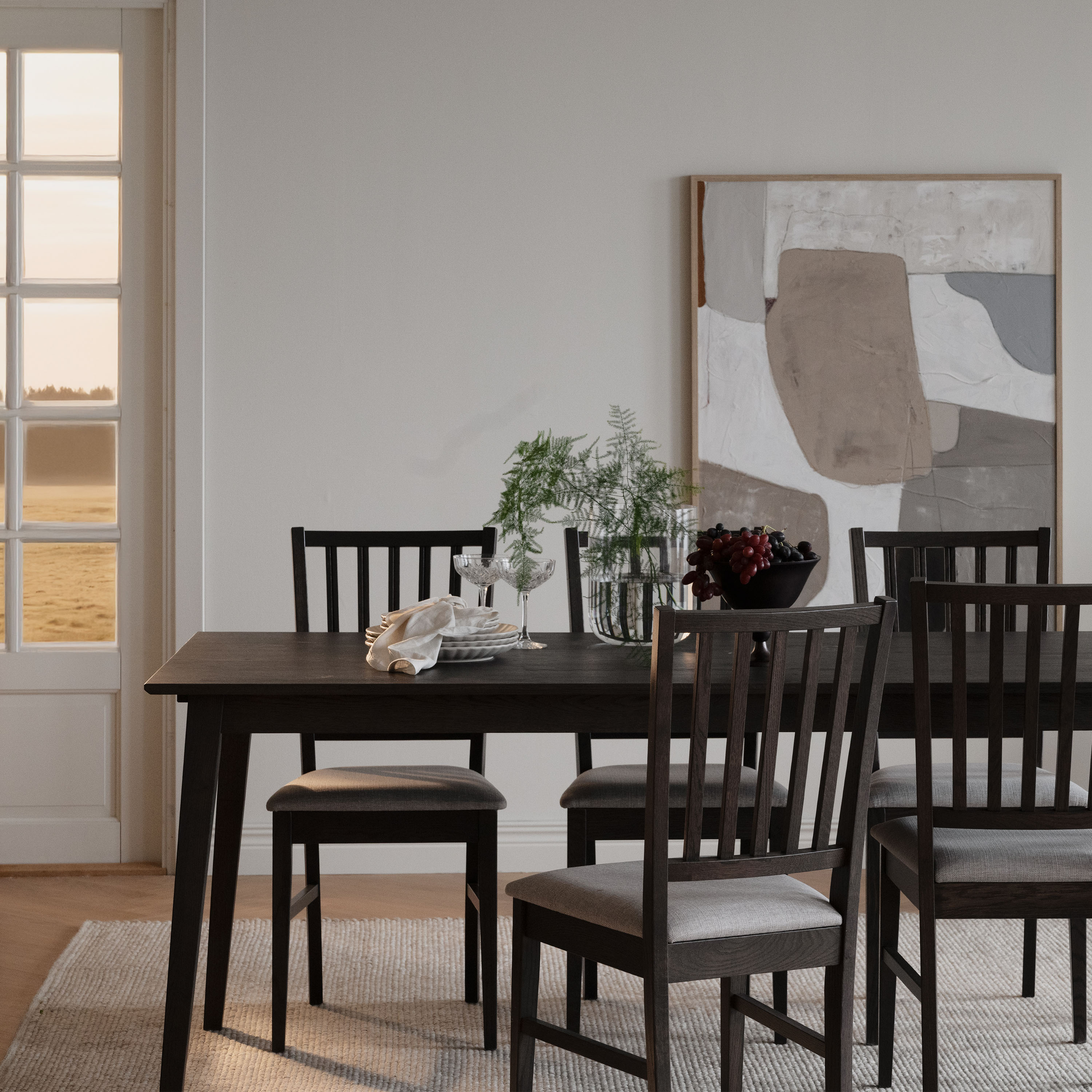 Rowico Home Filippa Essstuhl Beige/Braun