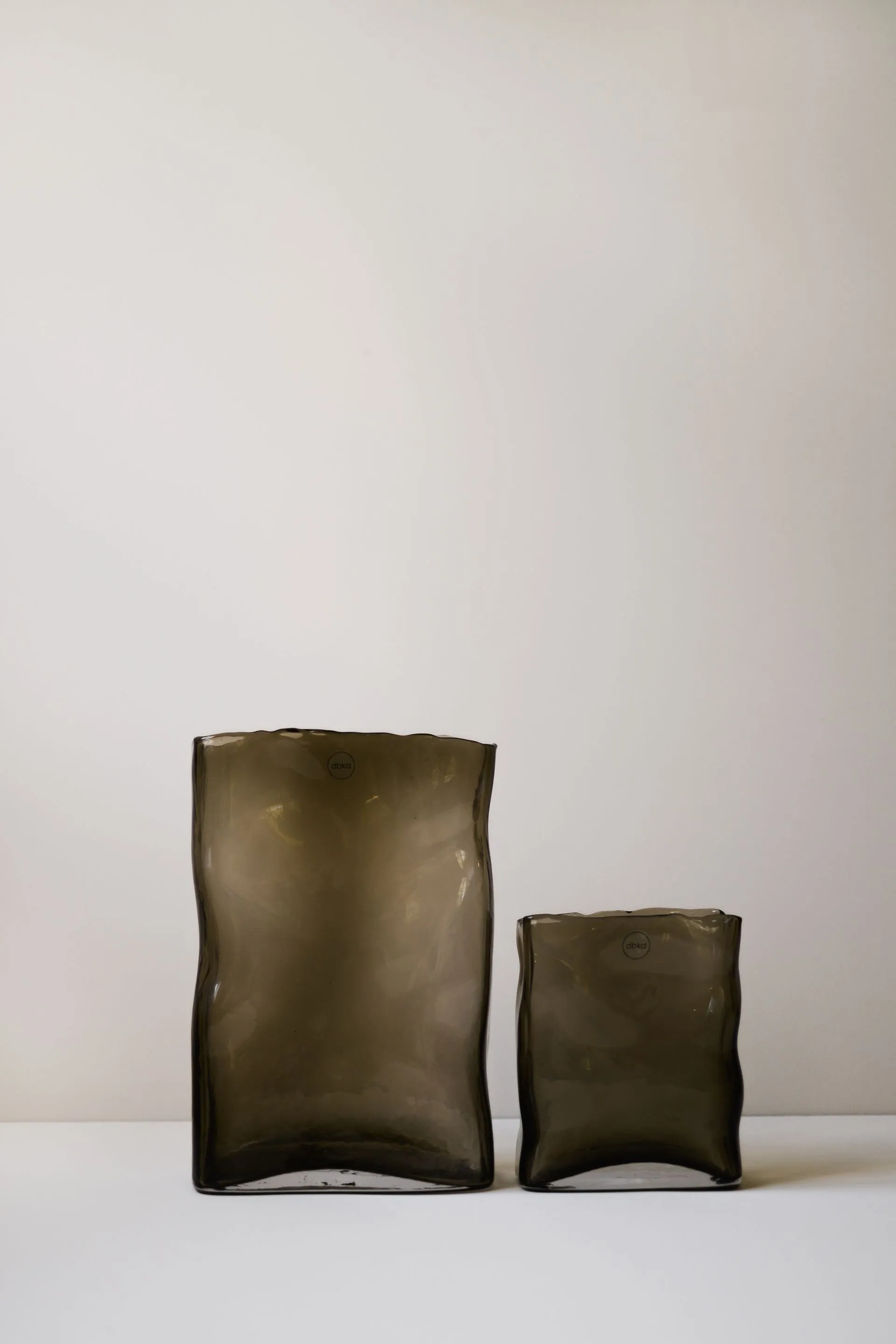 DBKD Meadow Glass Vase Brown Small