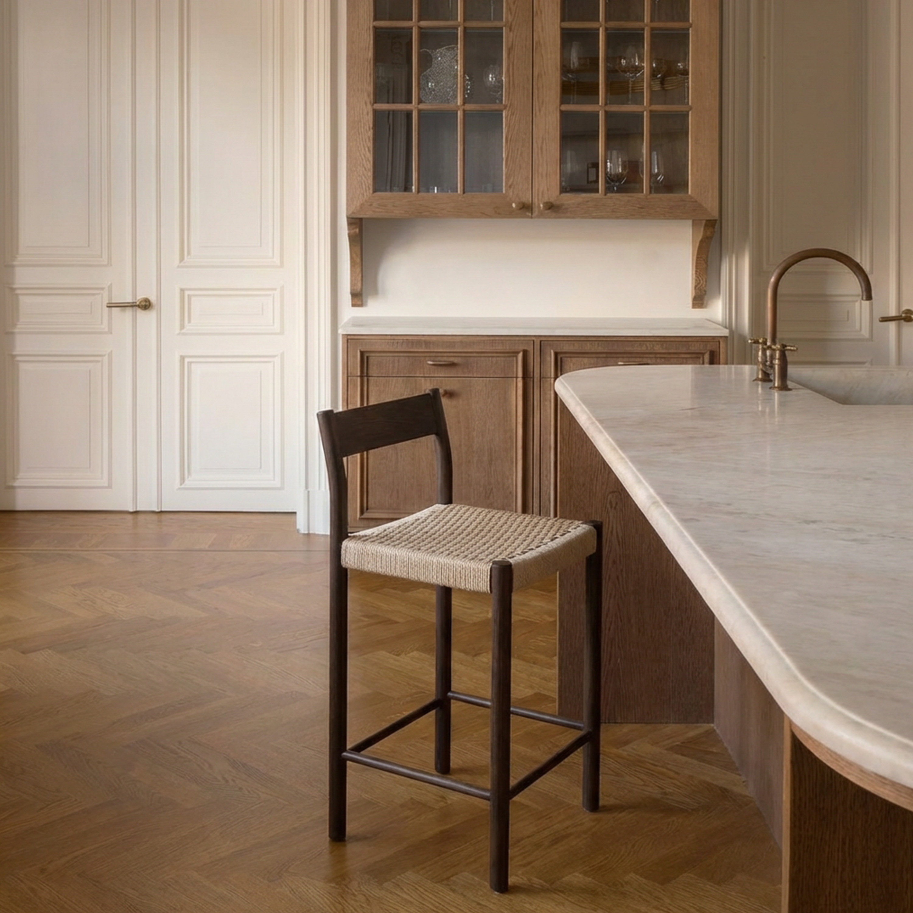 Sleepo Collection Colin Bar Stool Brown Stained Oak