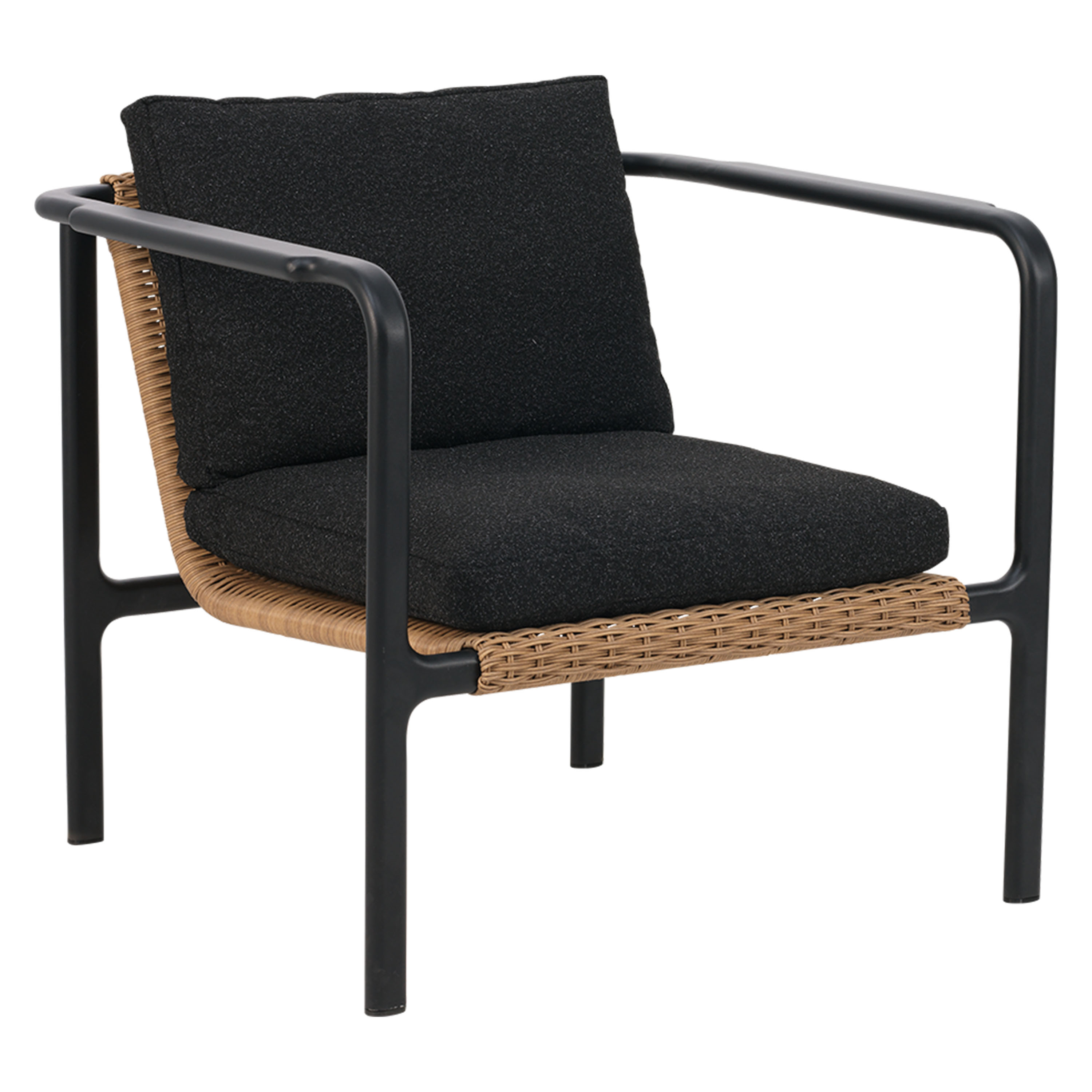 Motty Loungefotölj Black/Teddy Black