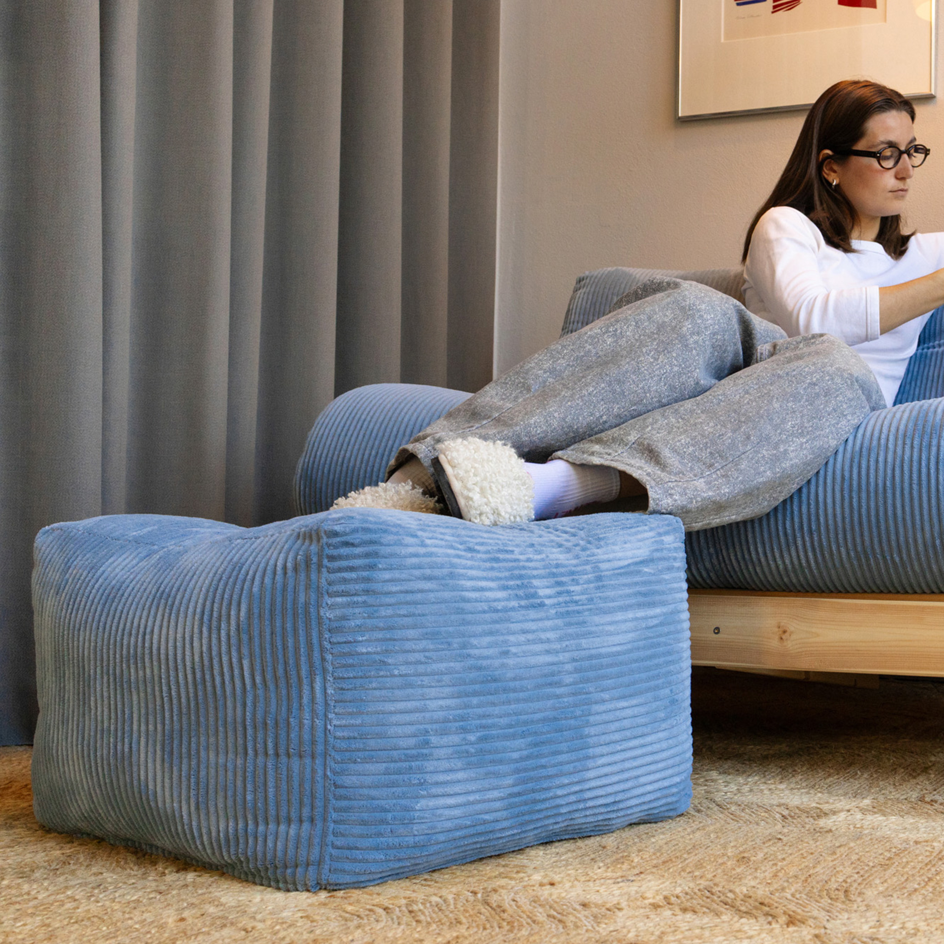 Karup Design Buddy Sittepuff Hazy Blue