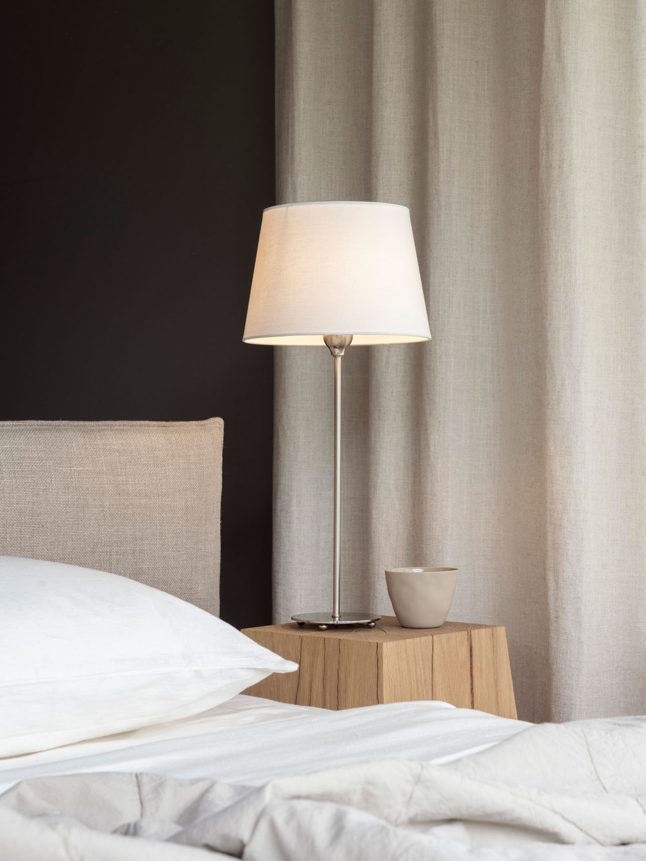 Watt &amp; Veke Line Lampunjalka Matt Chrome 45cm