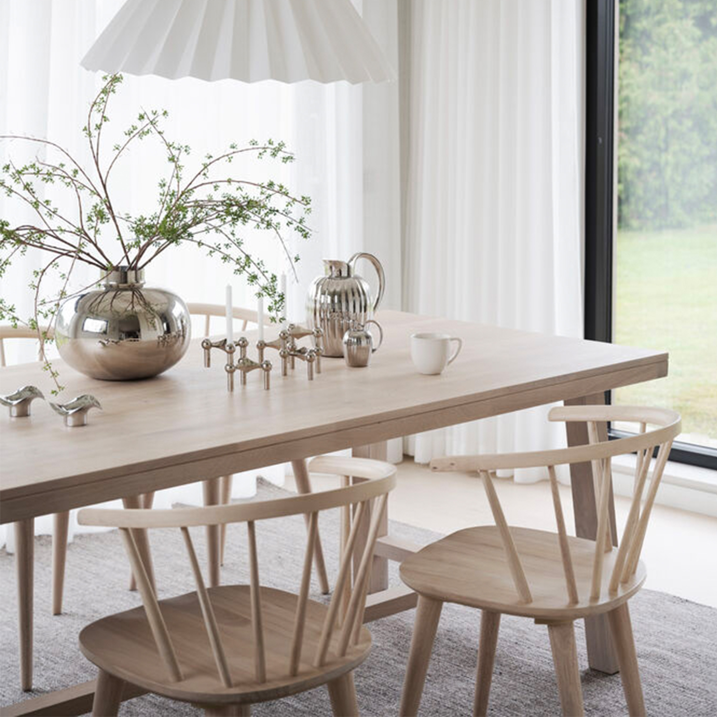 Rowico Home Carmen Matstol Vitpigmenterad