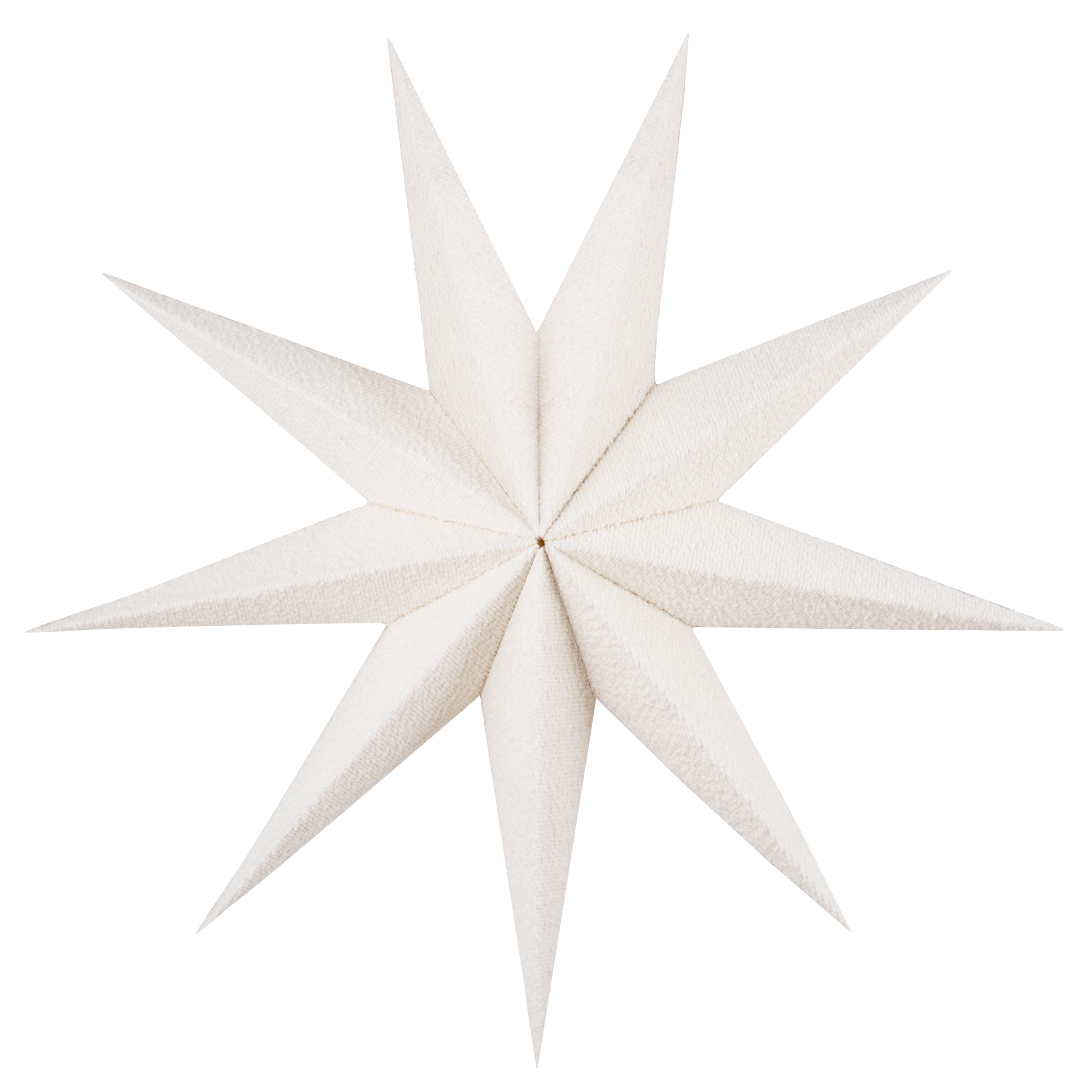 Stella Christmas Star White Bouclé 75cm
