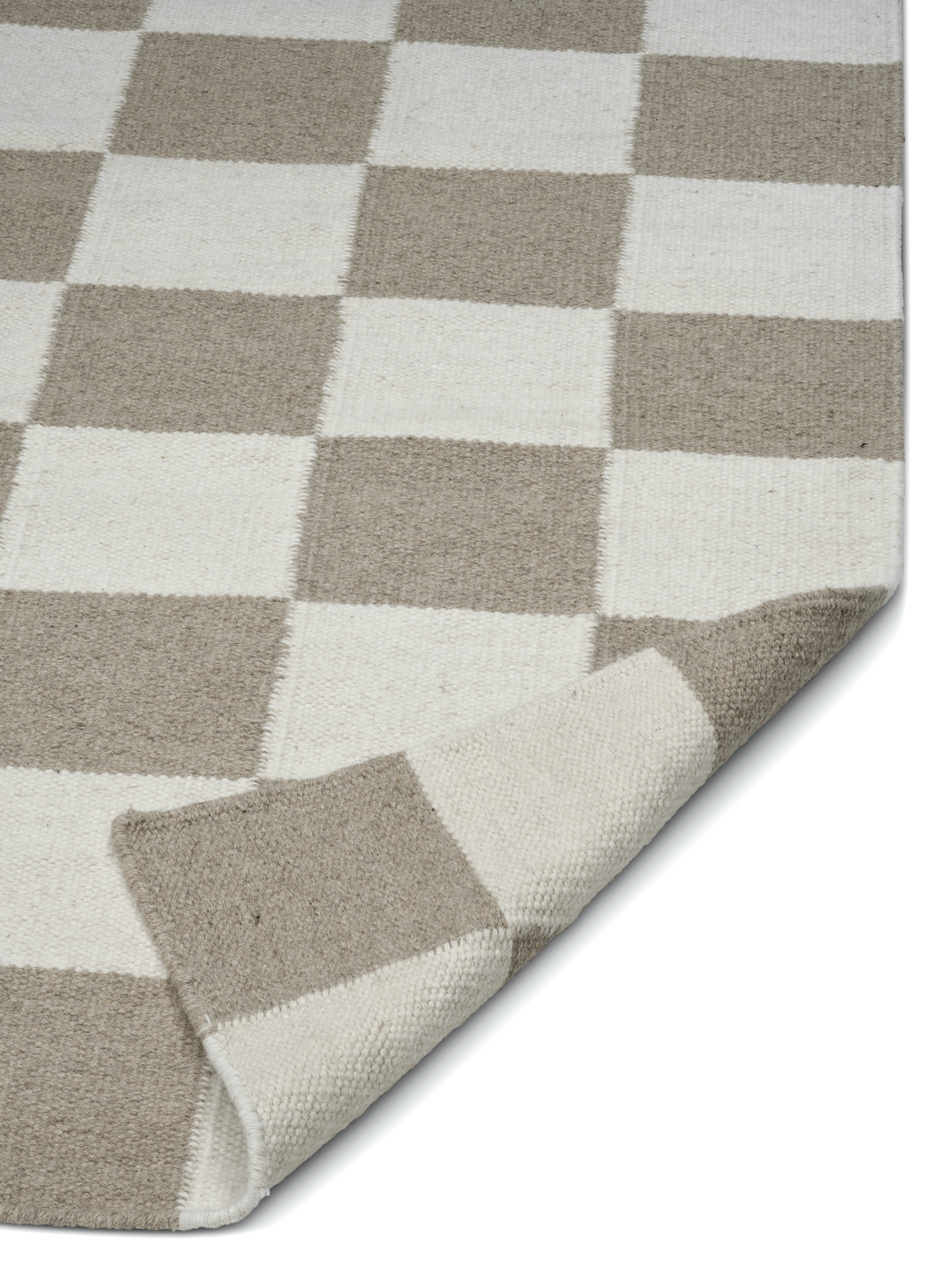 Classic Collection Squares Käytävämatto Valkoinen/Luonto 80x200