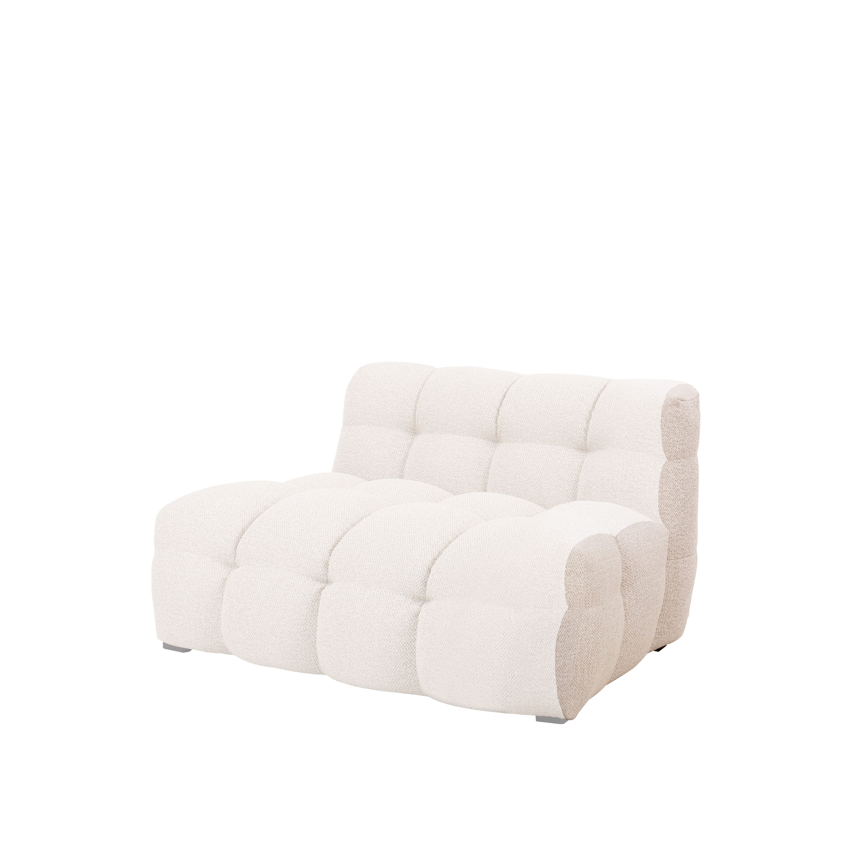 Billie Soffavslut till Modul Höger Beige Bouclé 8cm