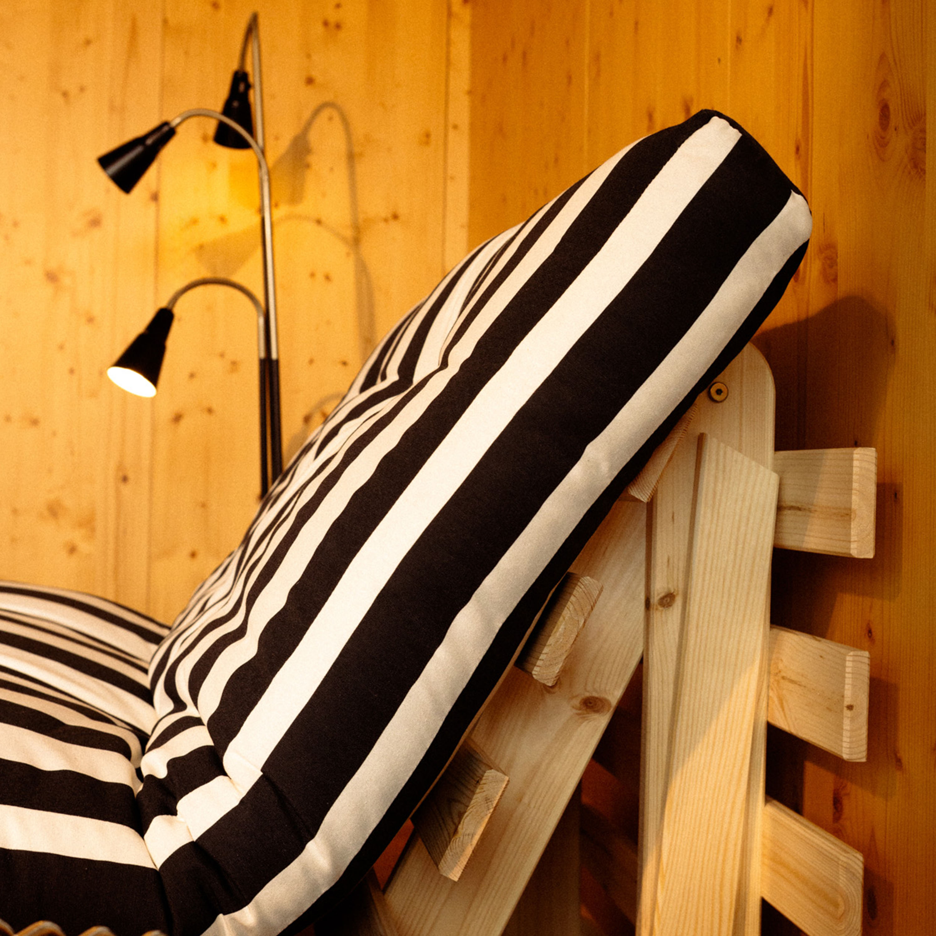 Karup Design Roots Bäddfotölj Natur/Black White 90cm