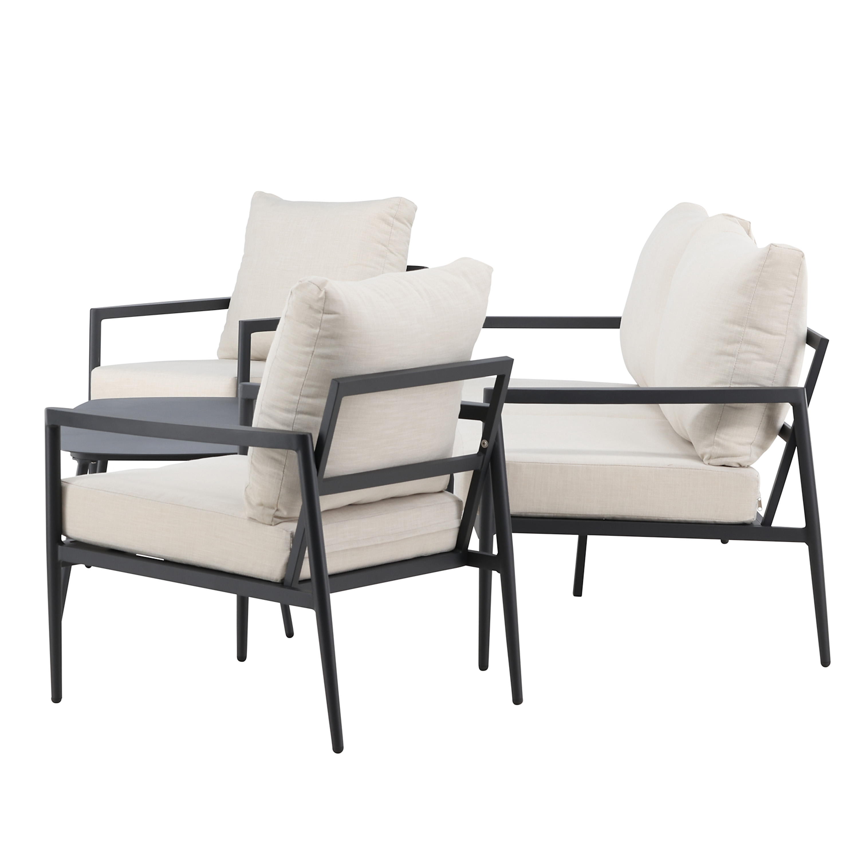 Venture Home Taromina Loungeset Black/Beige