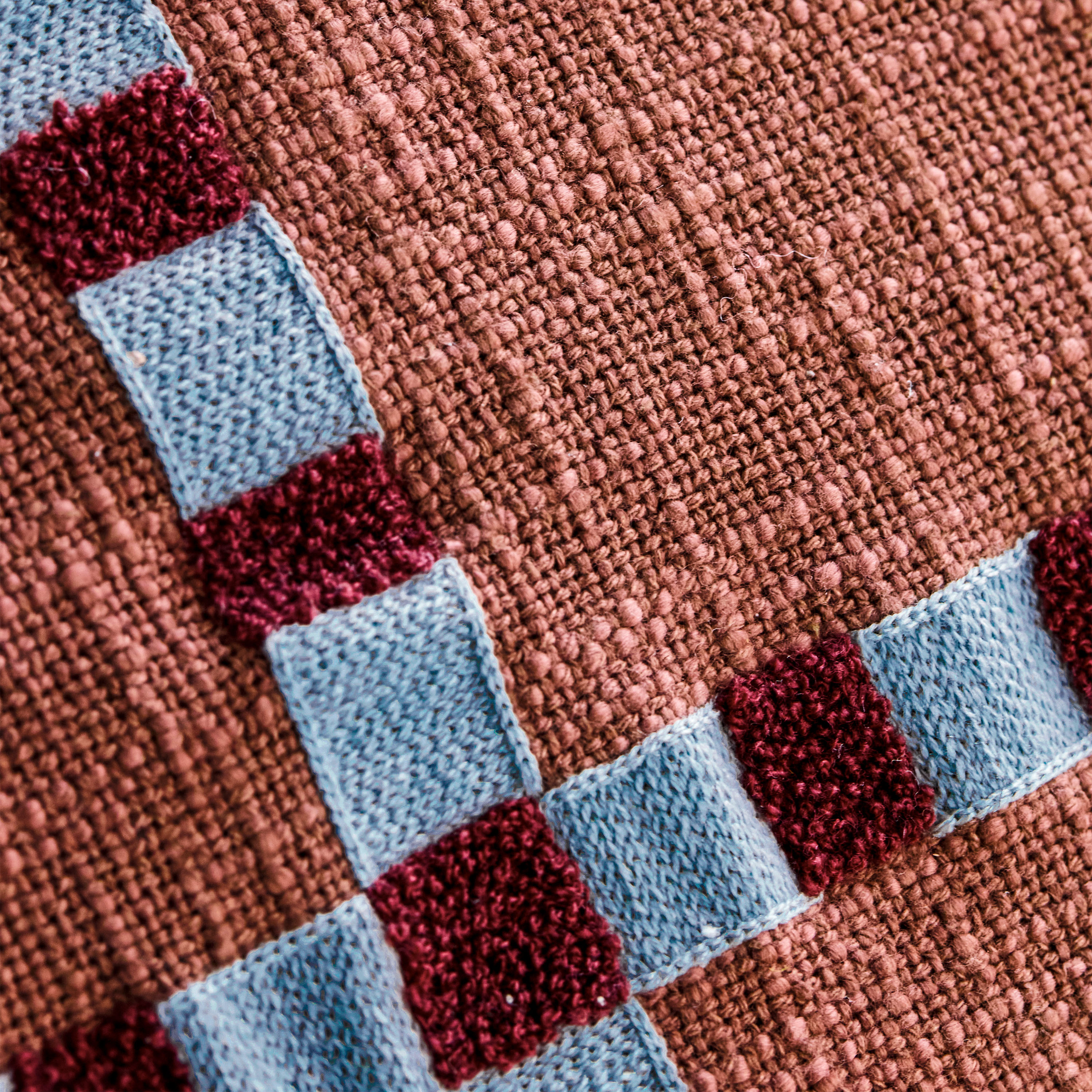 House Doctor Cross Kissenbezug Braun 50x50