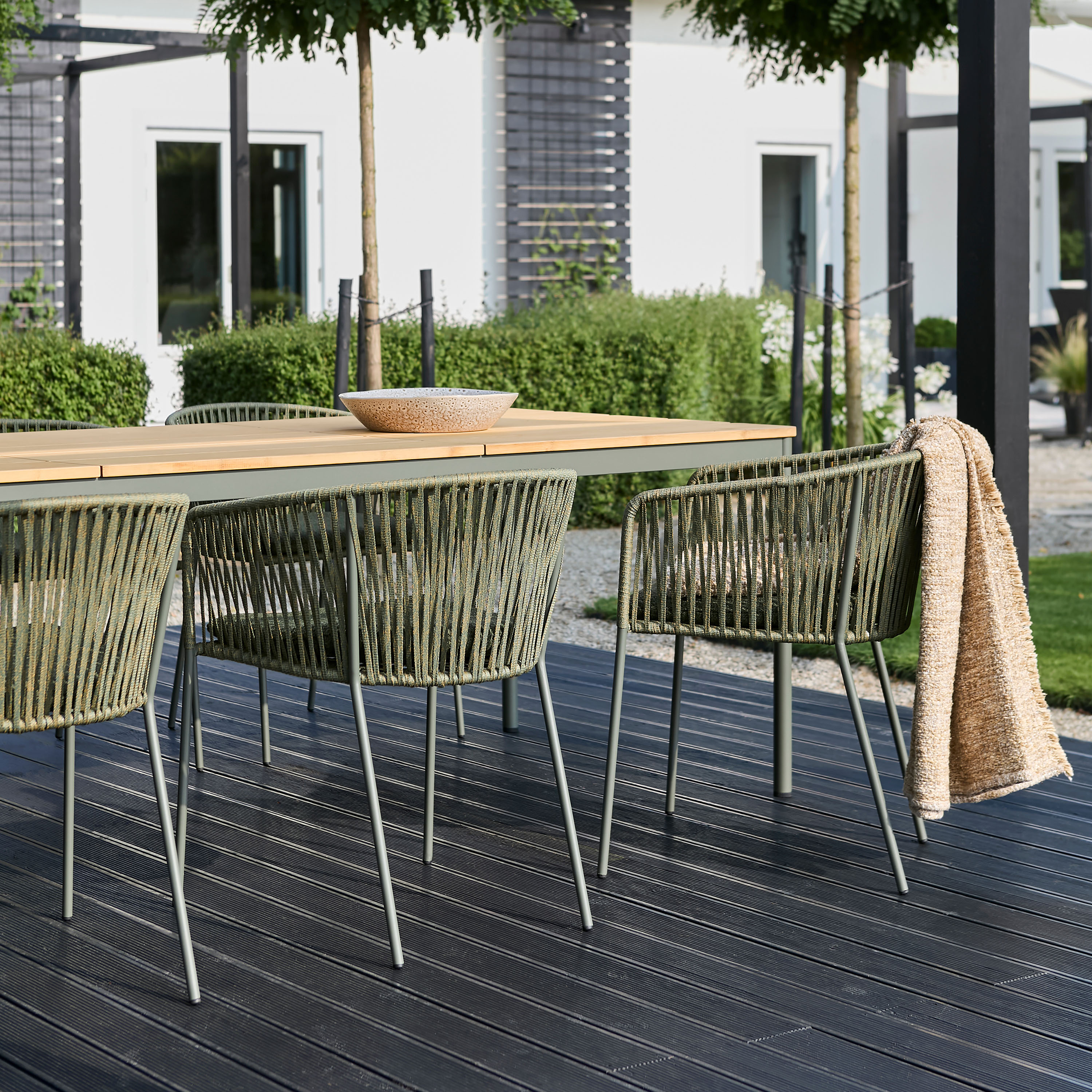 Brafab Nox Matbord Dusty Green/teak 238cm