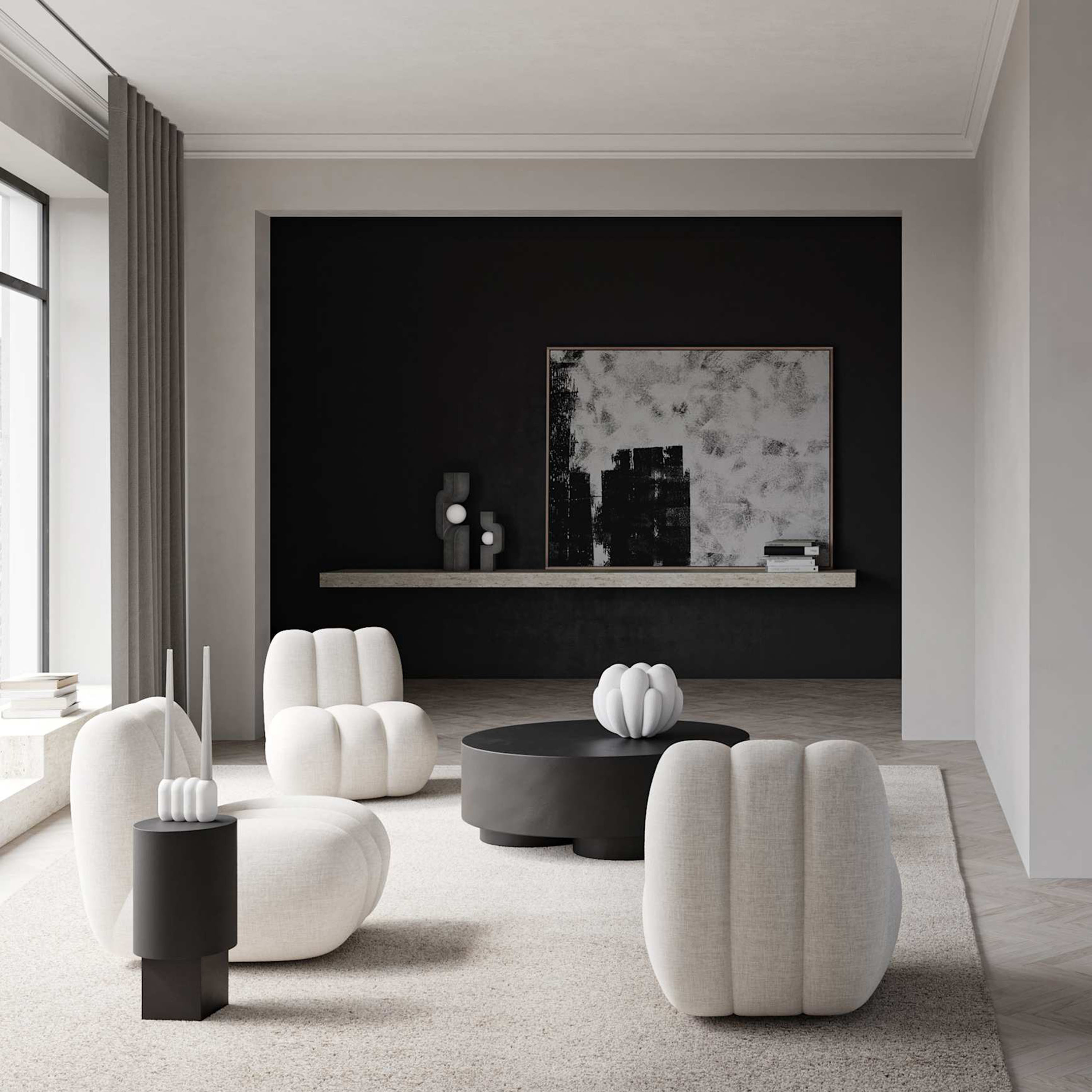 101 Copenhagen Bloom Vase Benhvitt Mini