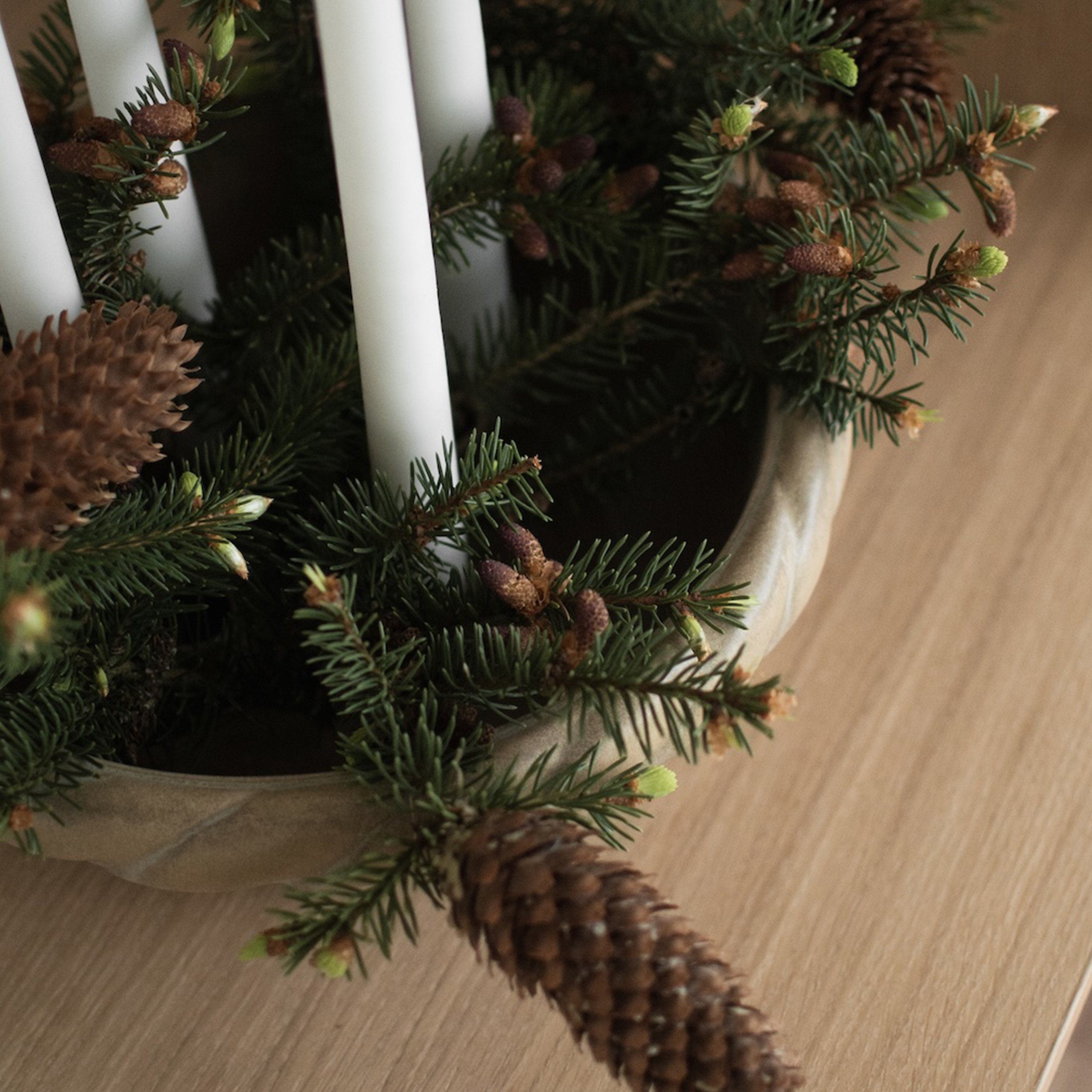 DBKD Twine Ljusstake Beige Ø30