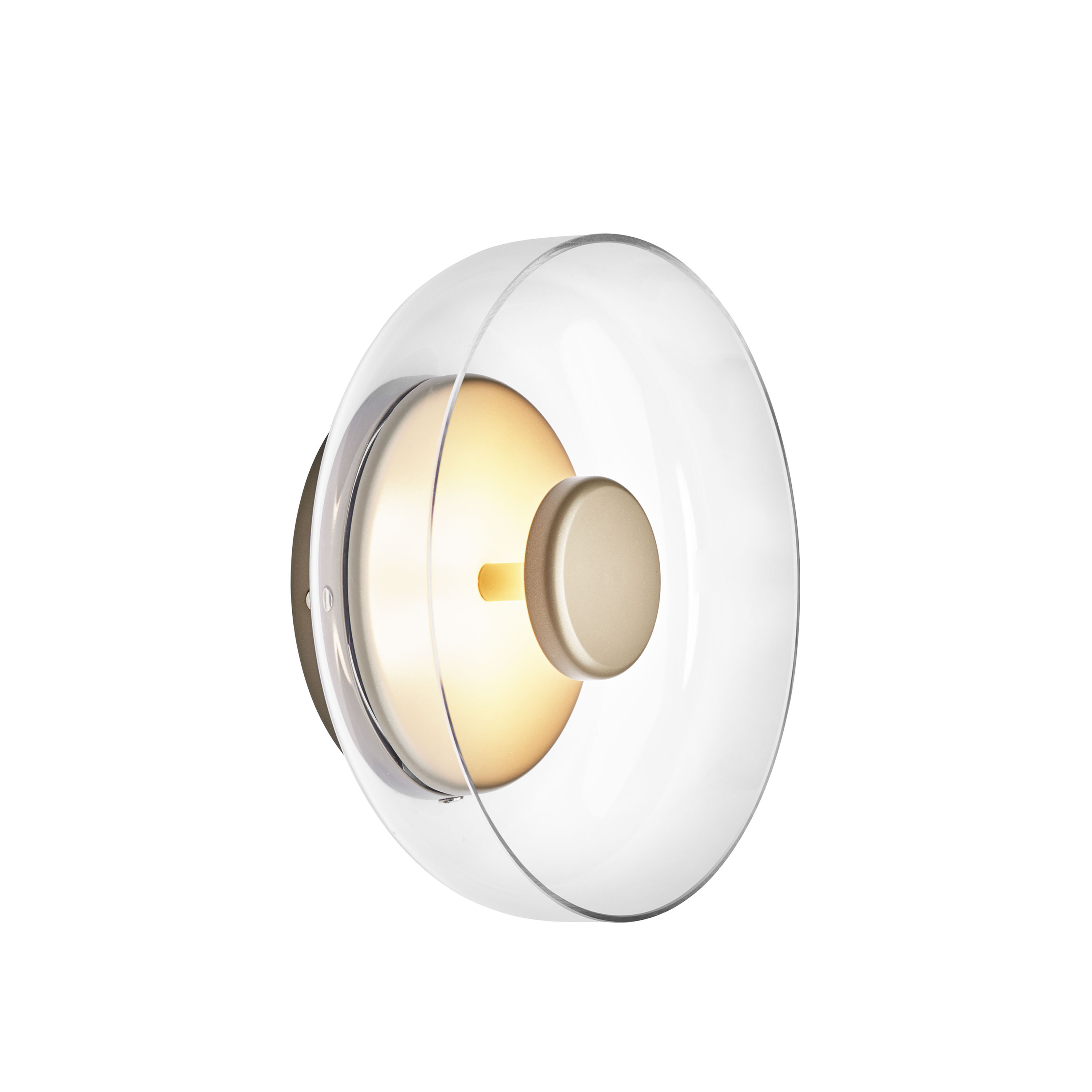 Nuura Blossi Vägglampa Nordic Gold/Clear Ø23
