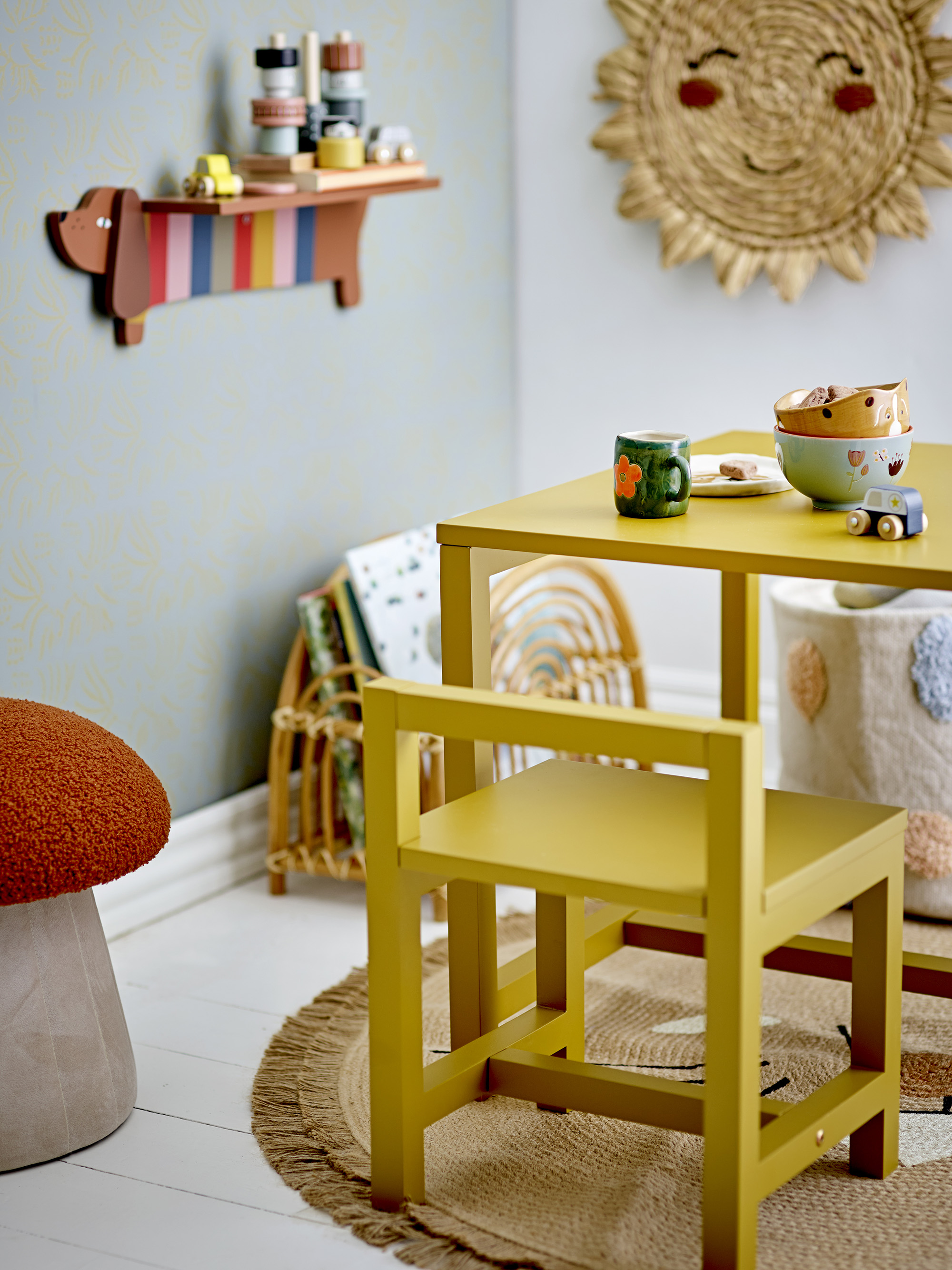 Bloomingville Bertil Sittepuff Red