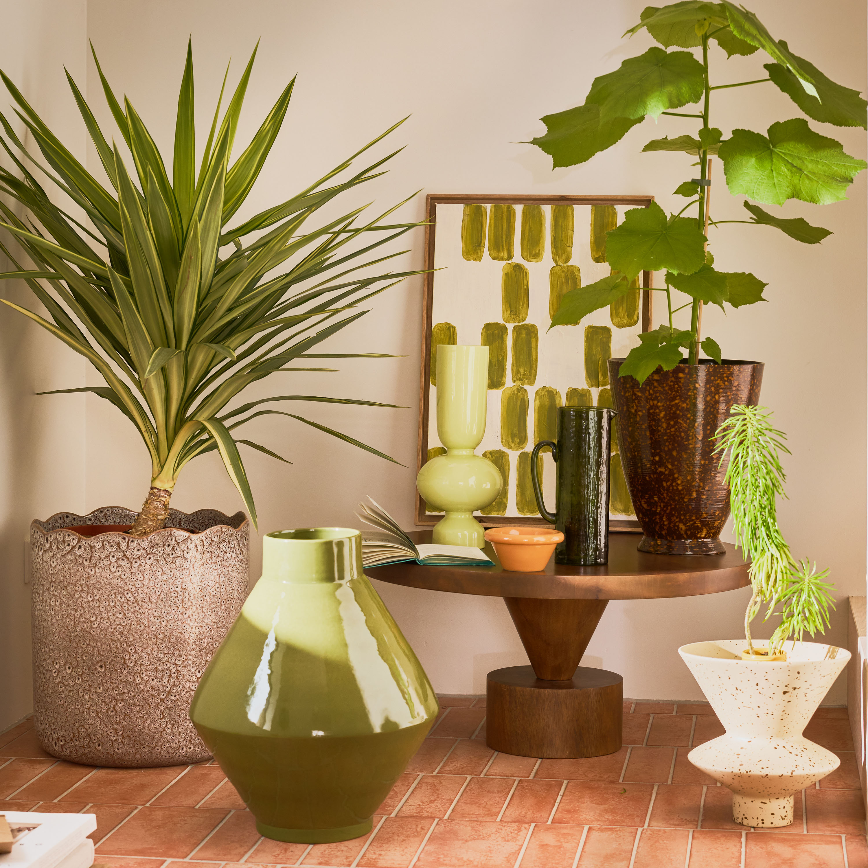 Urban Nature Culture Andile Väggdekoration Green 44x64