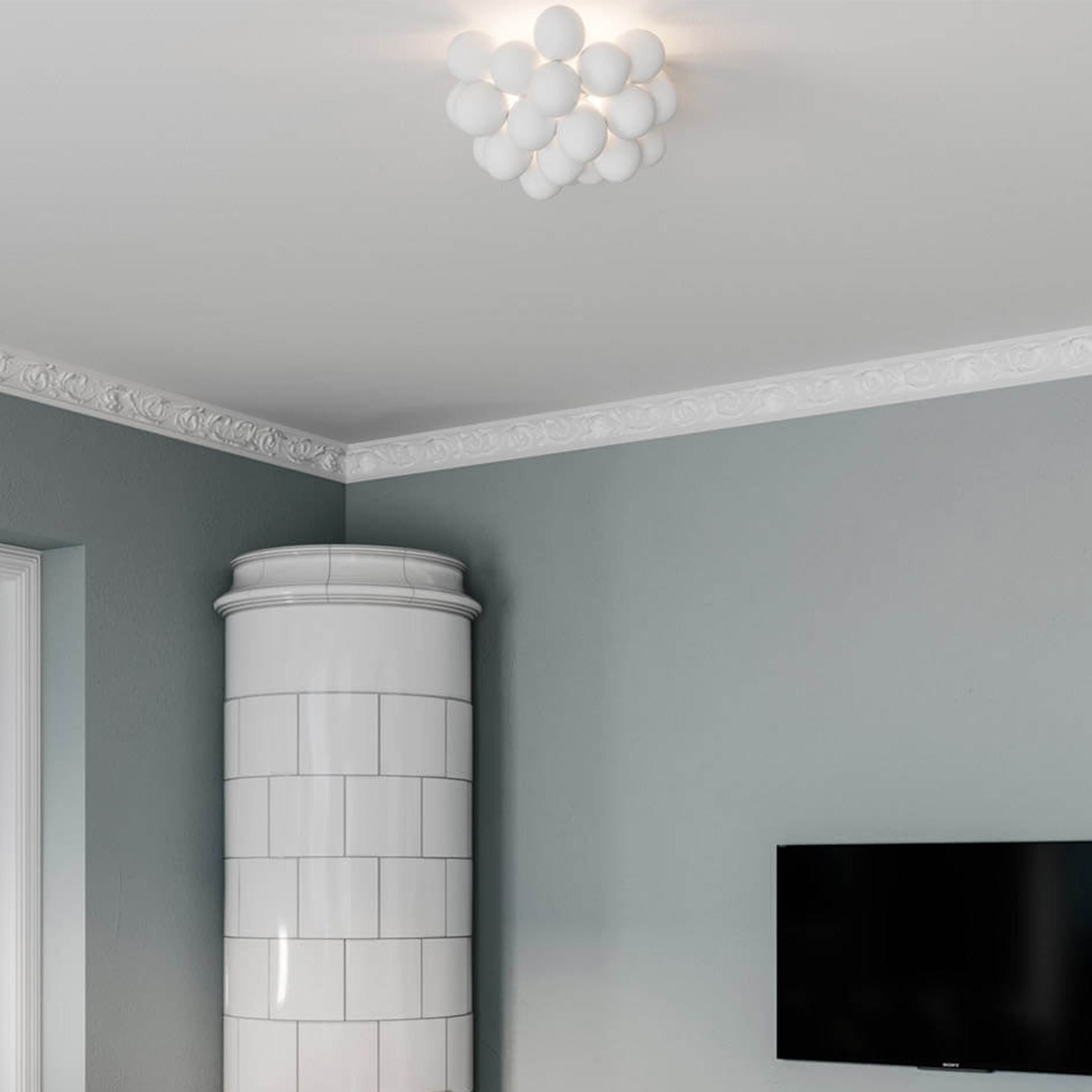 By Rydéns Gross Deckenleuchte Weiß Ø50