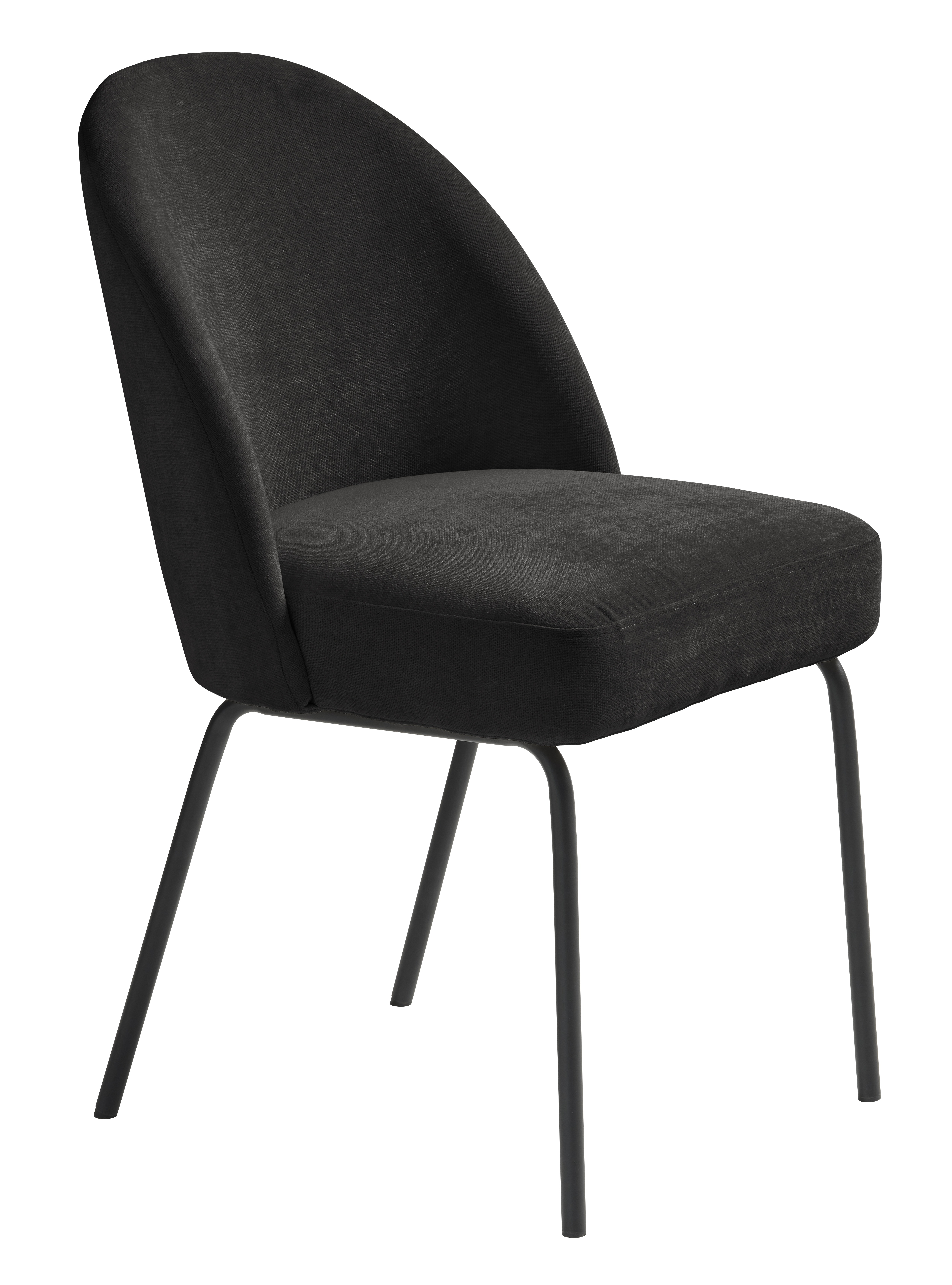 Hannah Spisestol Chenille Black