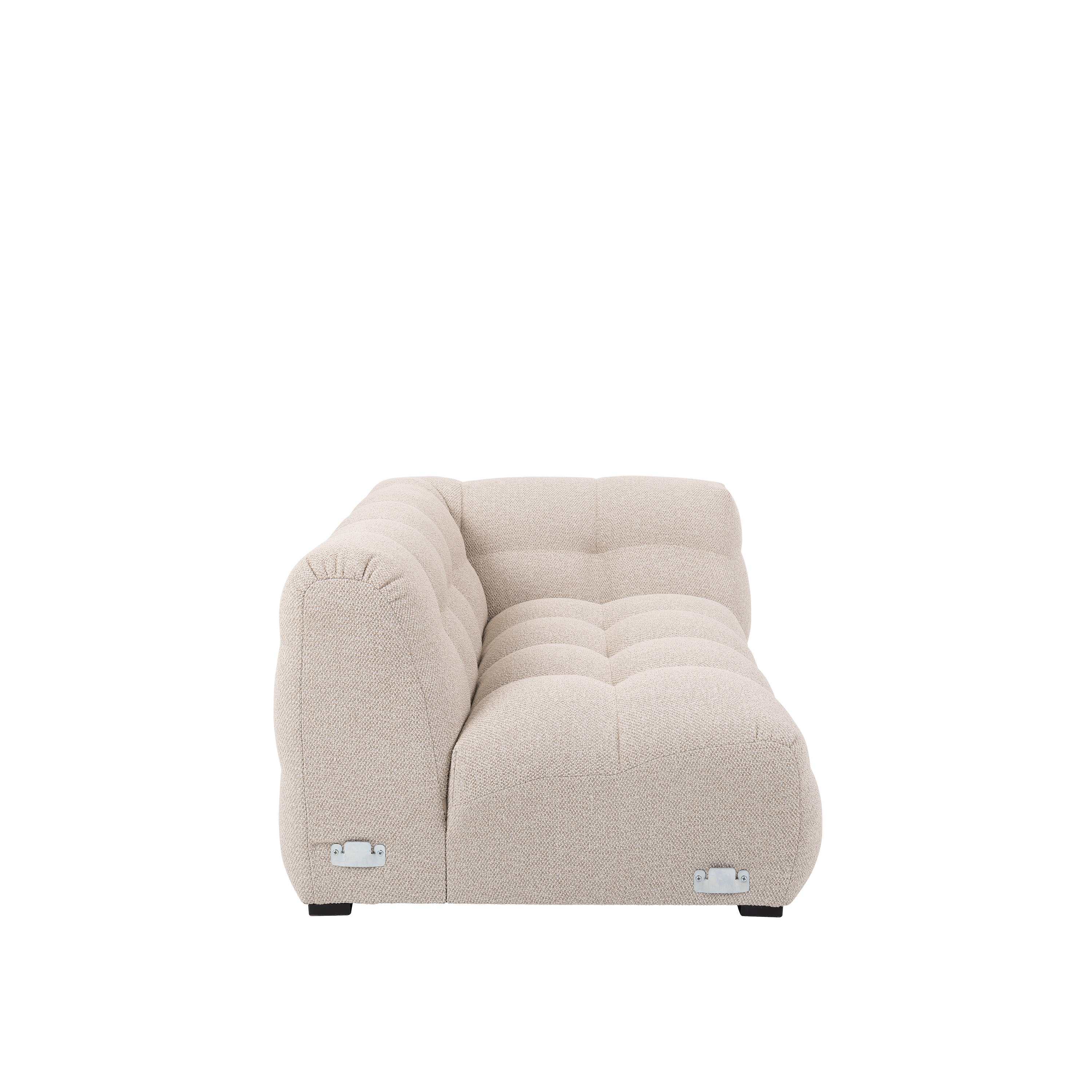 Sleepo Collection Billie 1.5-sits Soffmodul Höger Armstöd Beige Bouclé 141cm