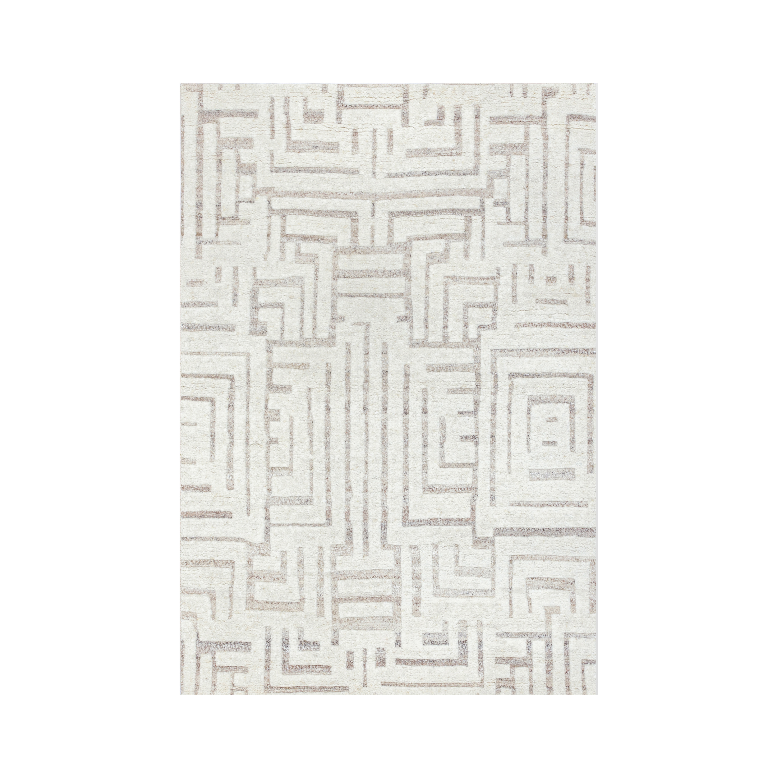 Viby Ullmatta Ivory/Brown 200x300