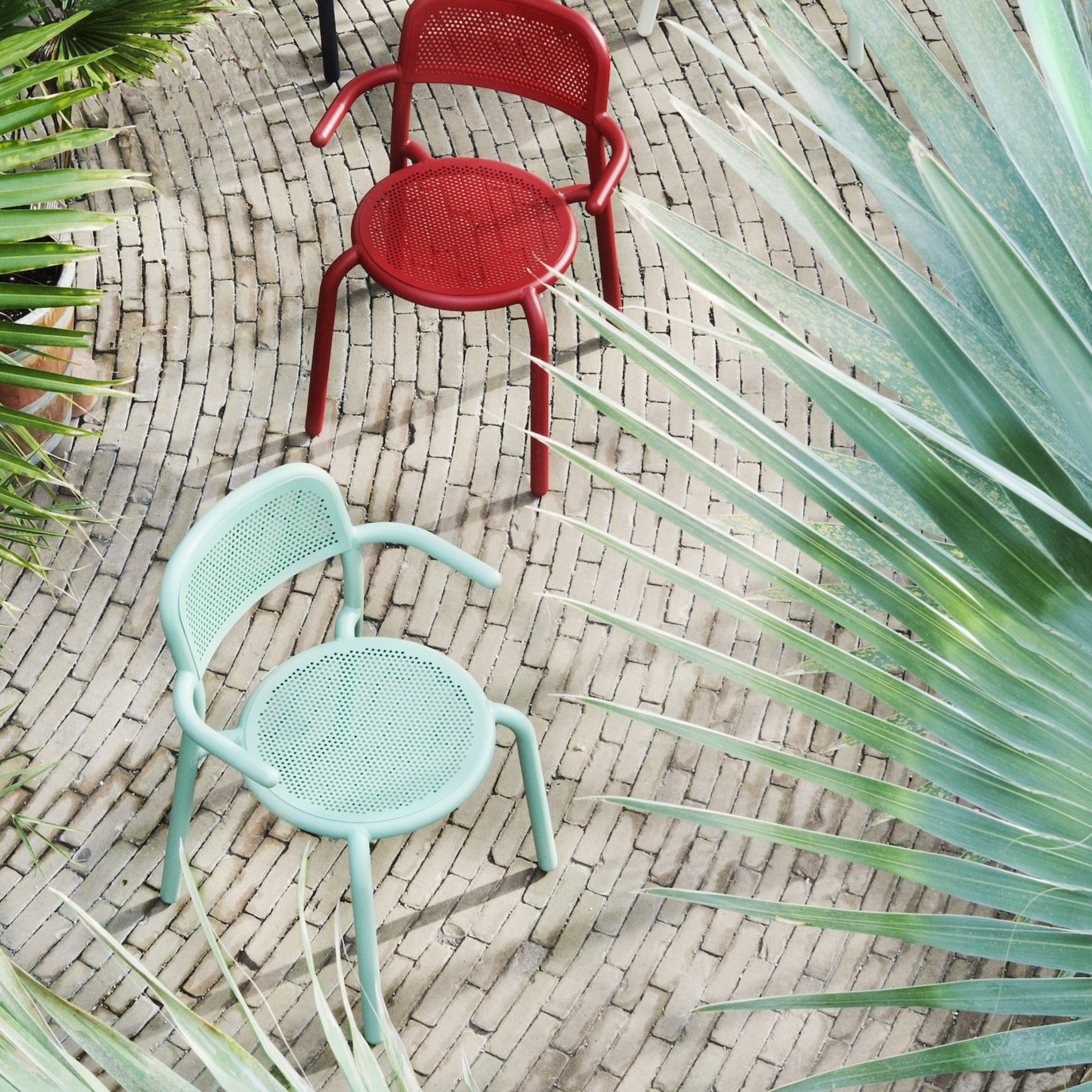 Fatboy Toni Käsinojallinen tuoli Mist Green 2-pakkaus