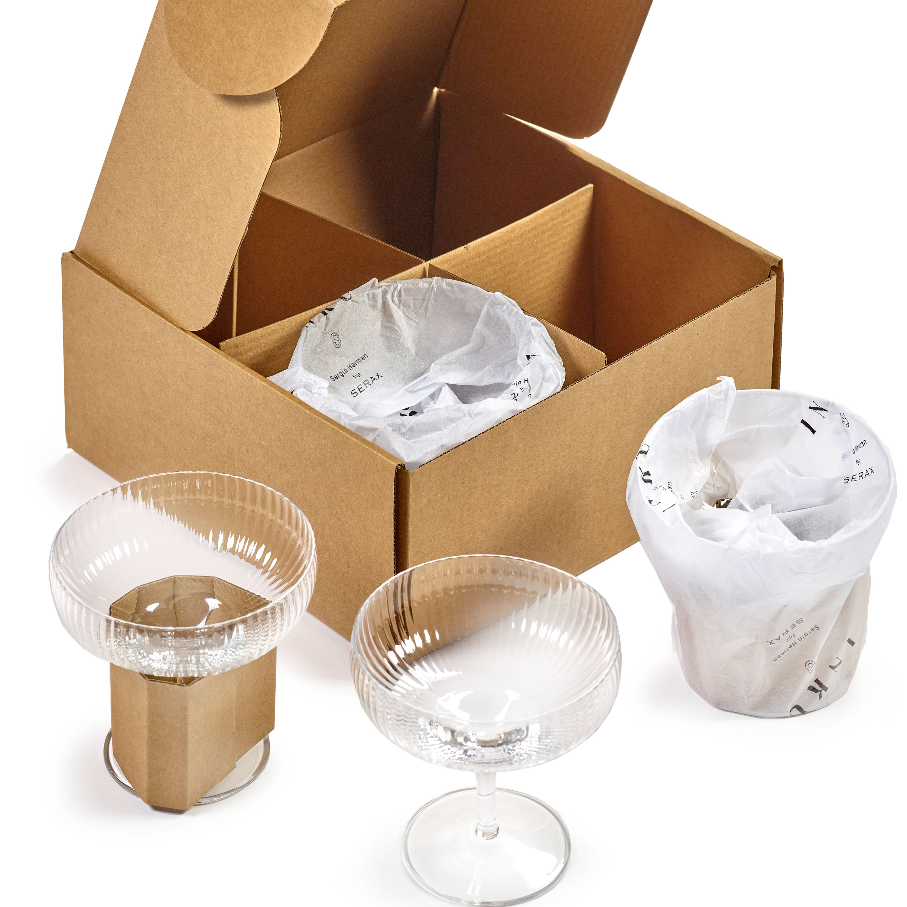 Serax Inku Coupeglas Transparent 4-pack