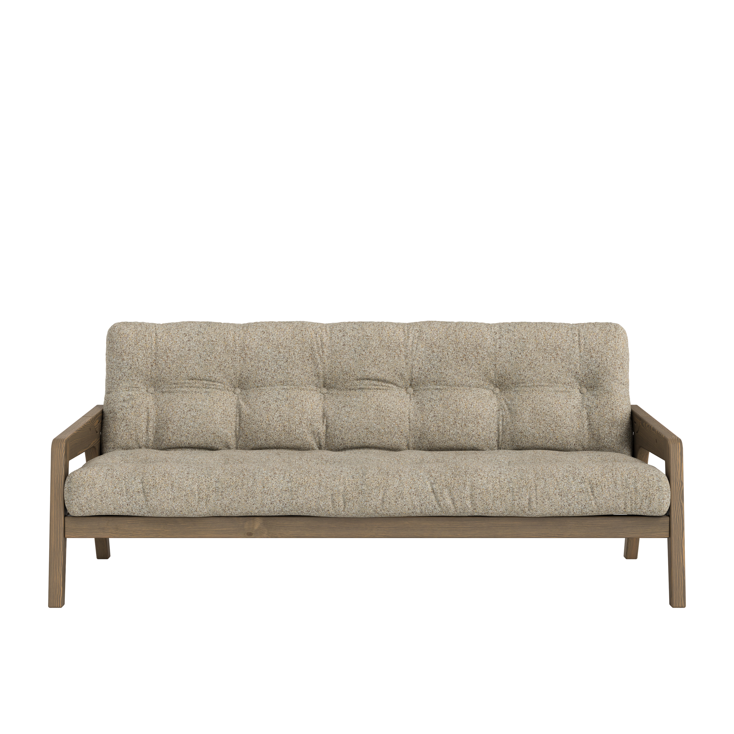 Grab Bäddsoffa Carob Brown Lacquered/Warm Sand 204cm