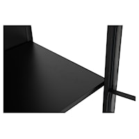 Nordic Home Neah Vitriinikaappi Black 180 cm