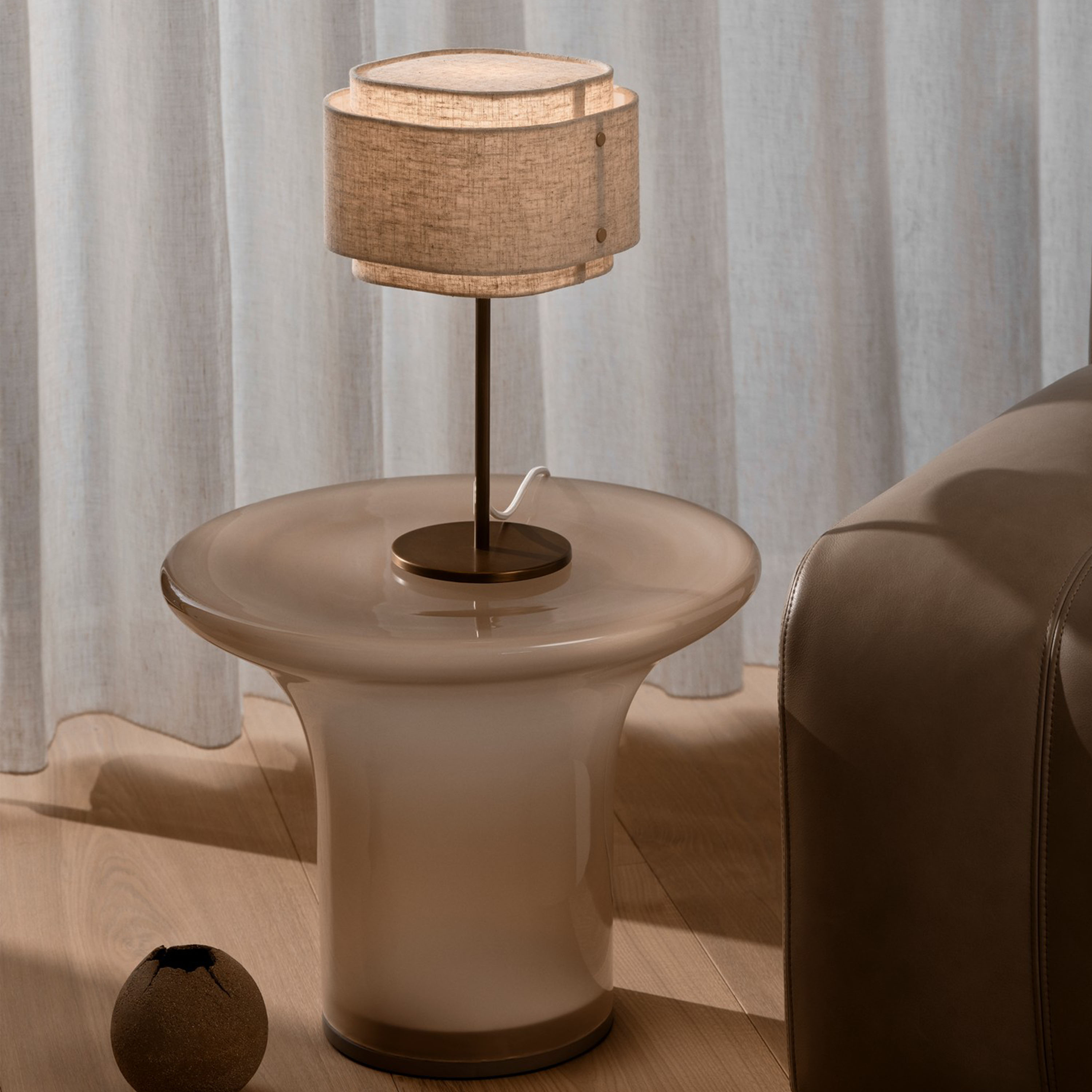 Design For The People Takai Bordlampe Beige 21cm