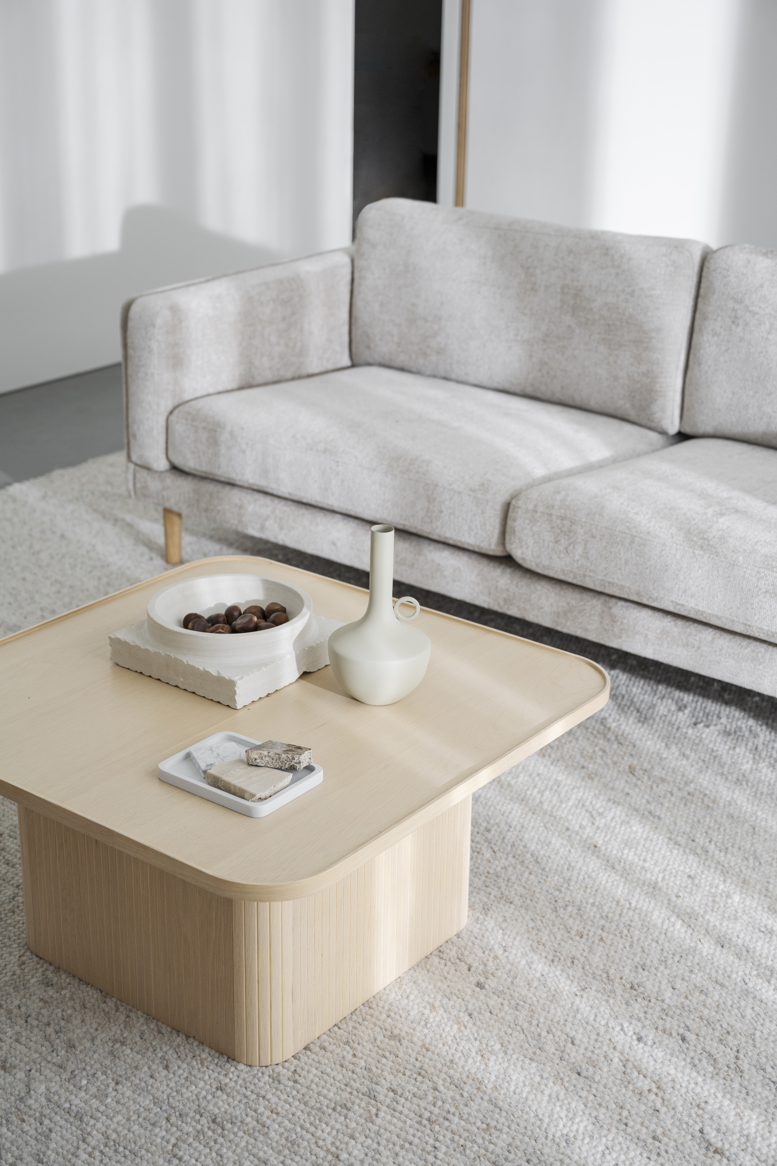 Rowico Home Braden 3-sits Soffa Ljusbeige/Ek