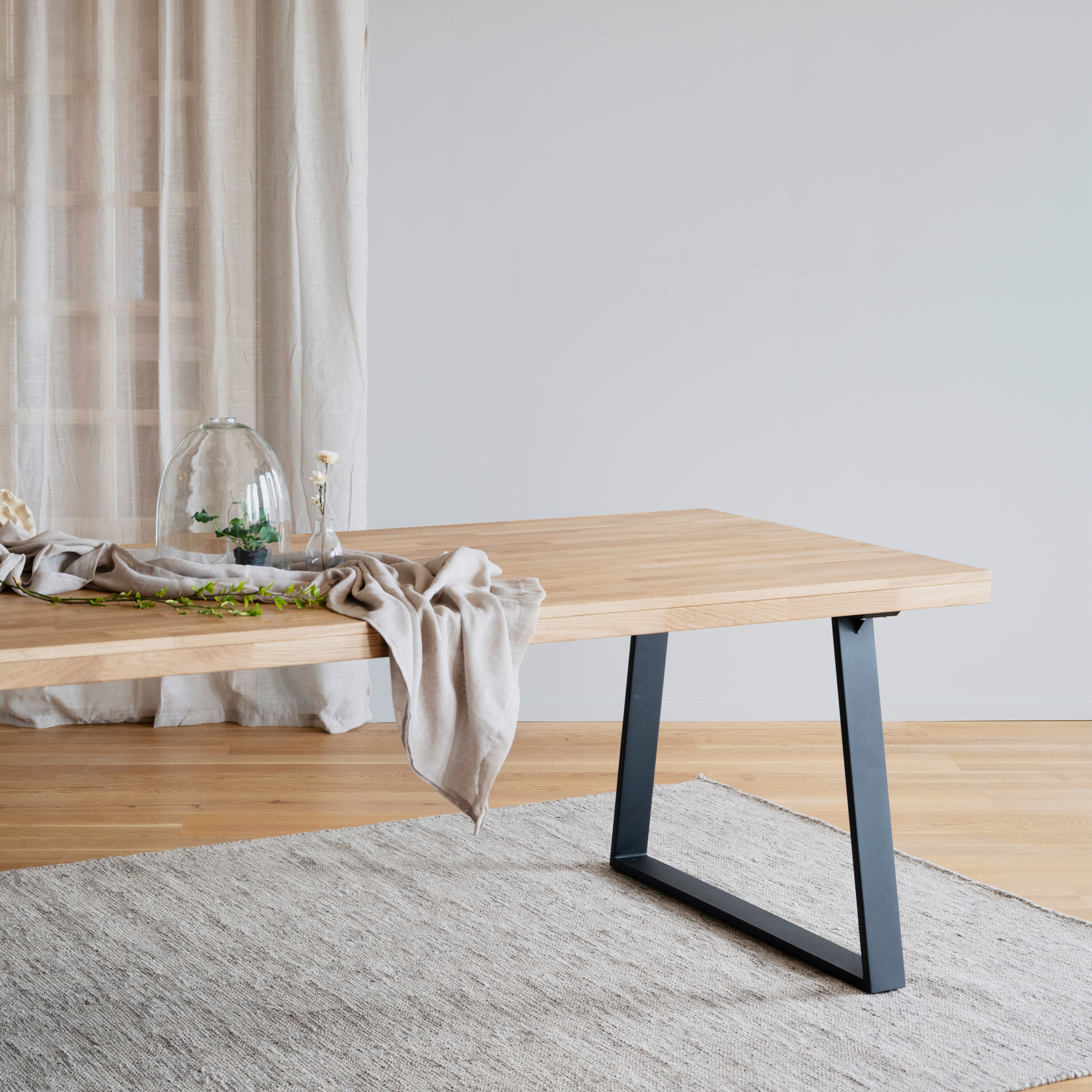 Rowico Home Brooklyn Esstisch U-Bein Eiche 220cm