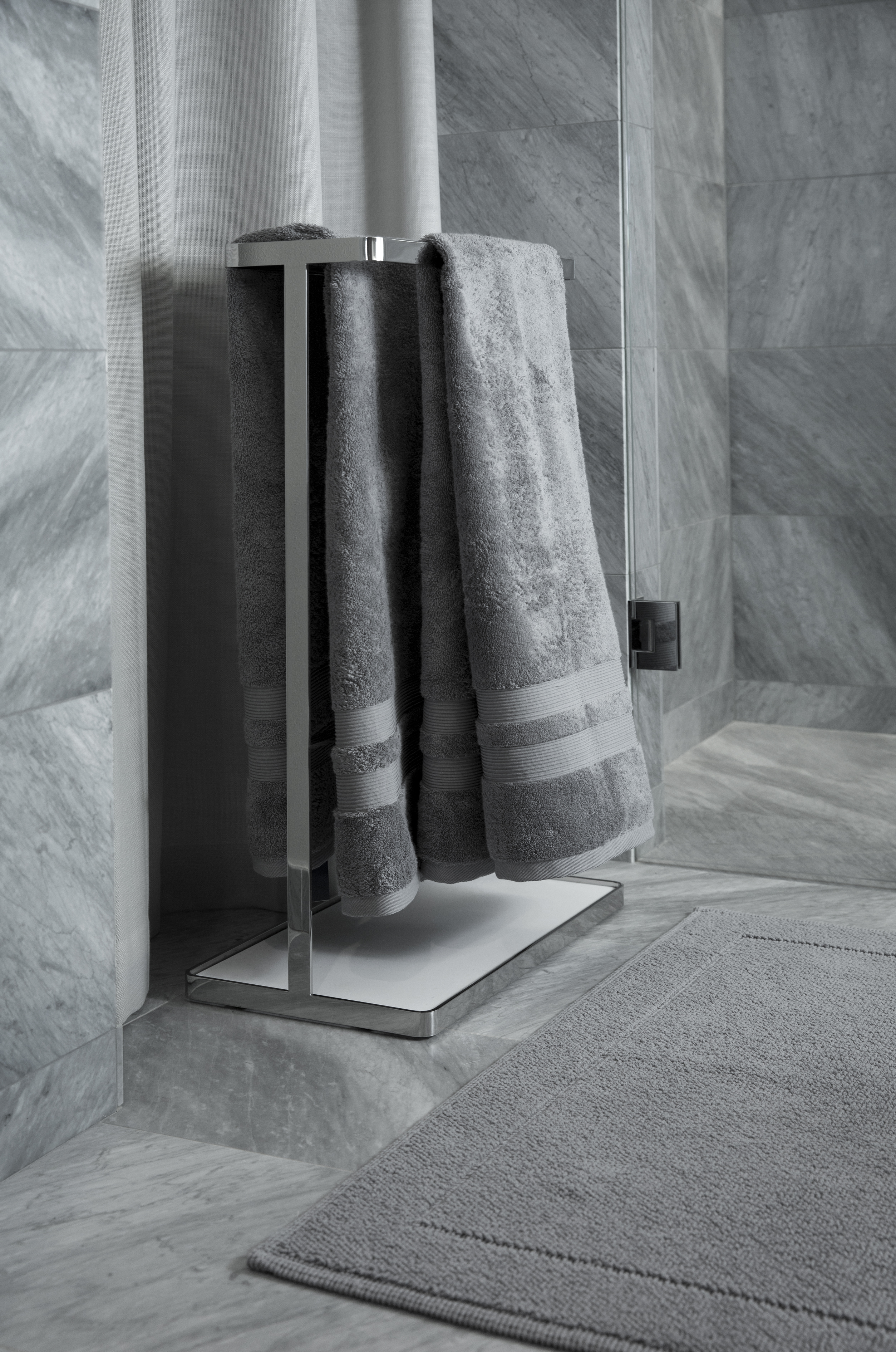 Mille Notti Portofino Badrumsmatta Grå 60x90